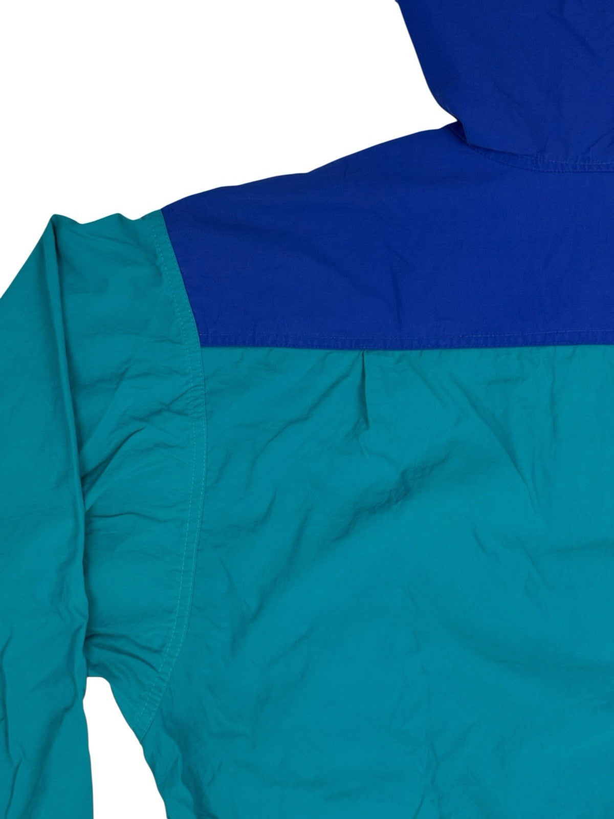 LL Bean Green Nylon Pullover Anorak Poncho Medium
