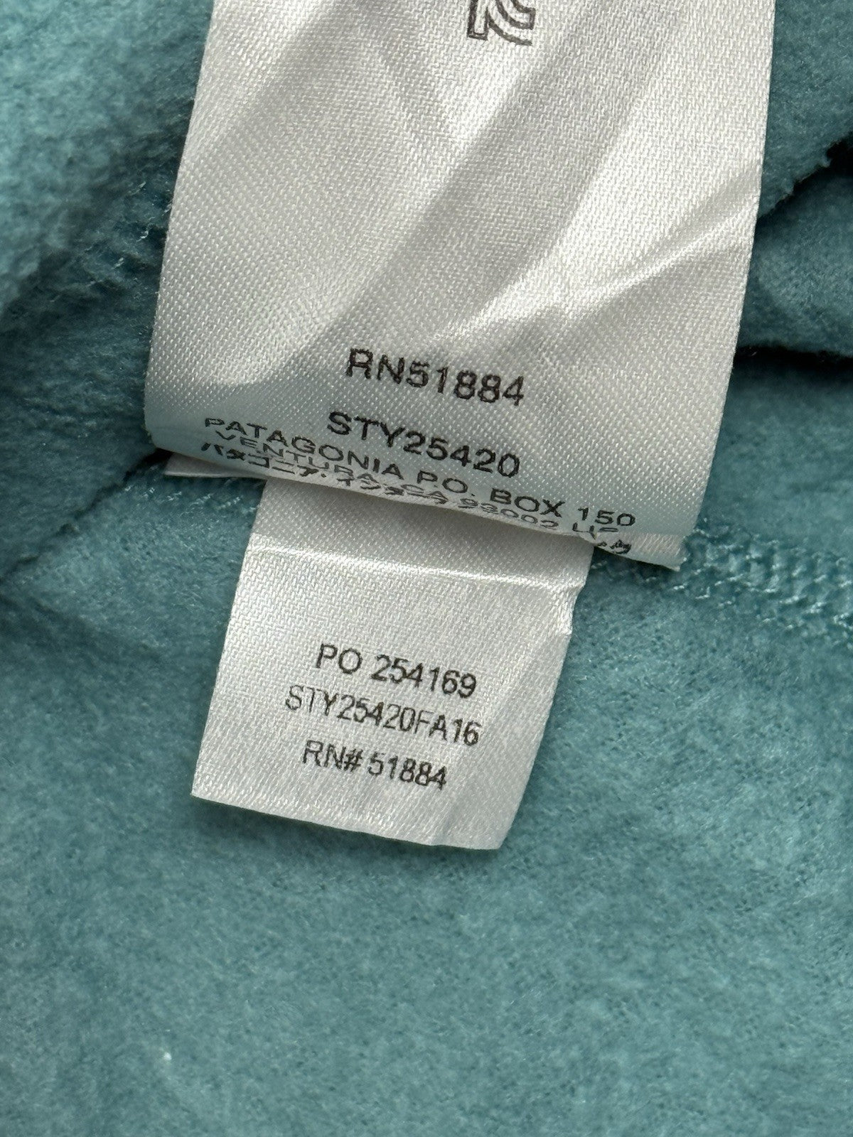 Patagonia Blue Half Zip Micro Fleece Medium