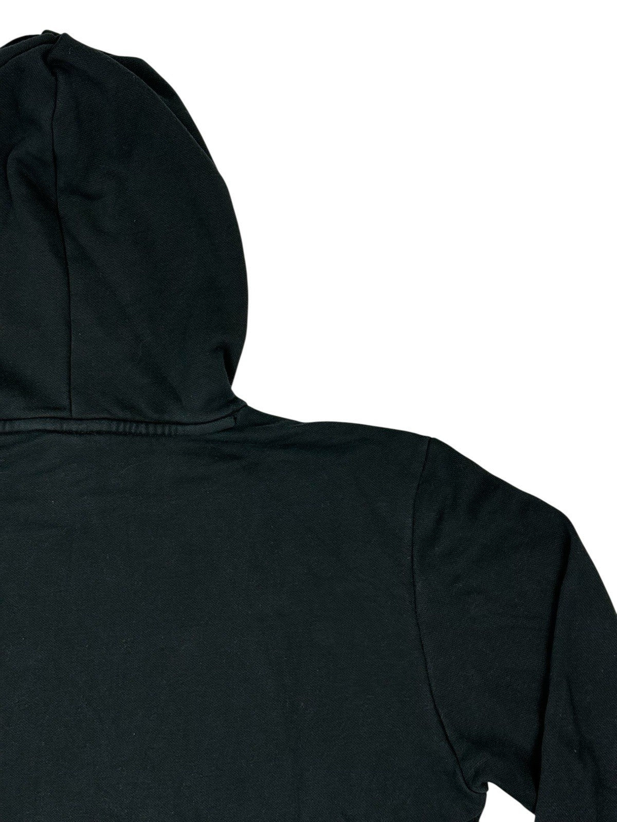 Puma Black Printed Logo Hoodie Medium
