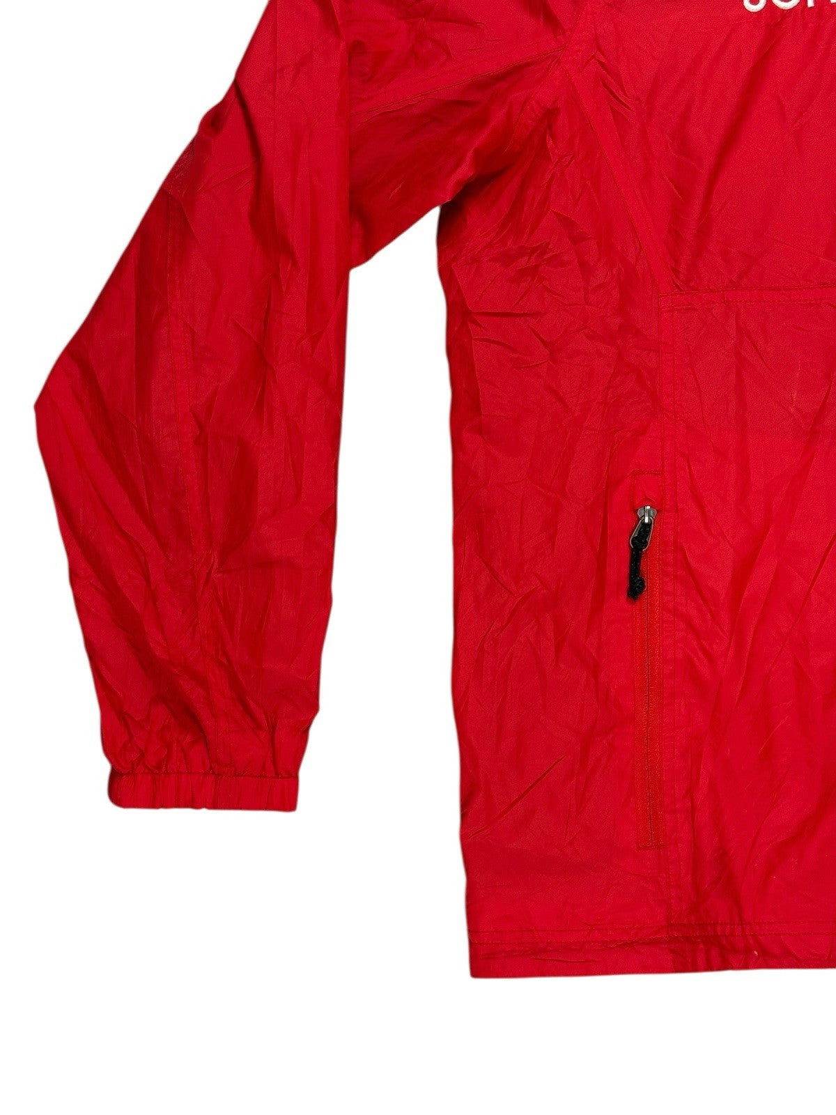 LL Bean Red Zip Jacket Large