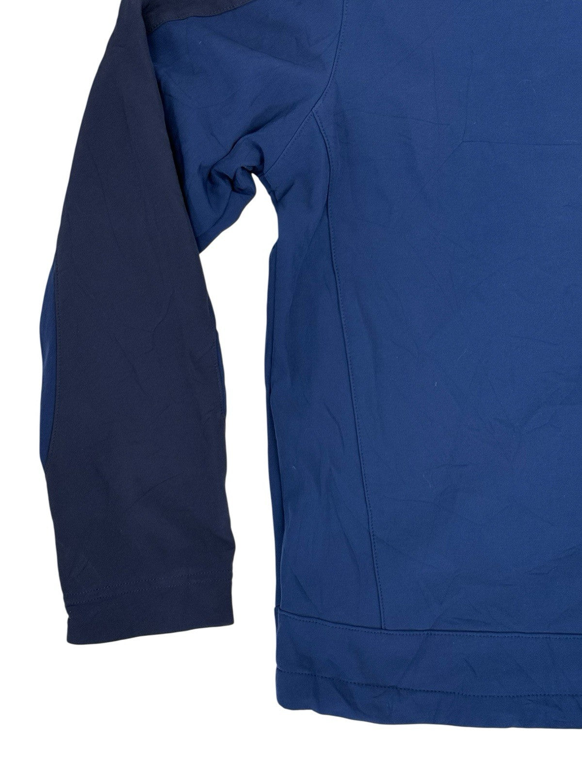 LL Bean Blue Softshell Fleece Jacket Medium