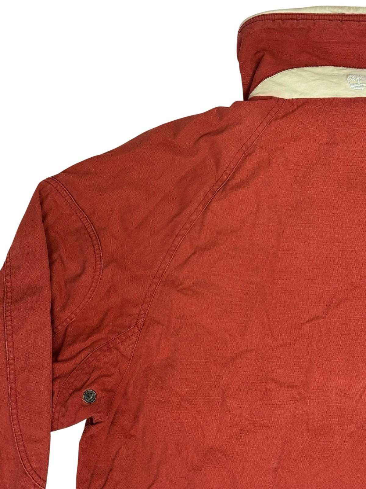 Timberland Retro Orange Weathergear Zip Heavyweight Jacket Medium