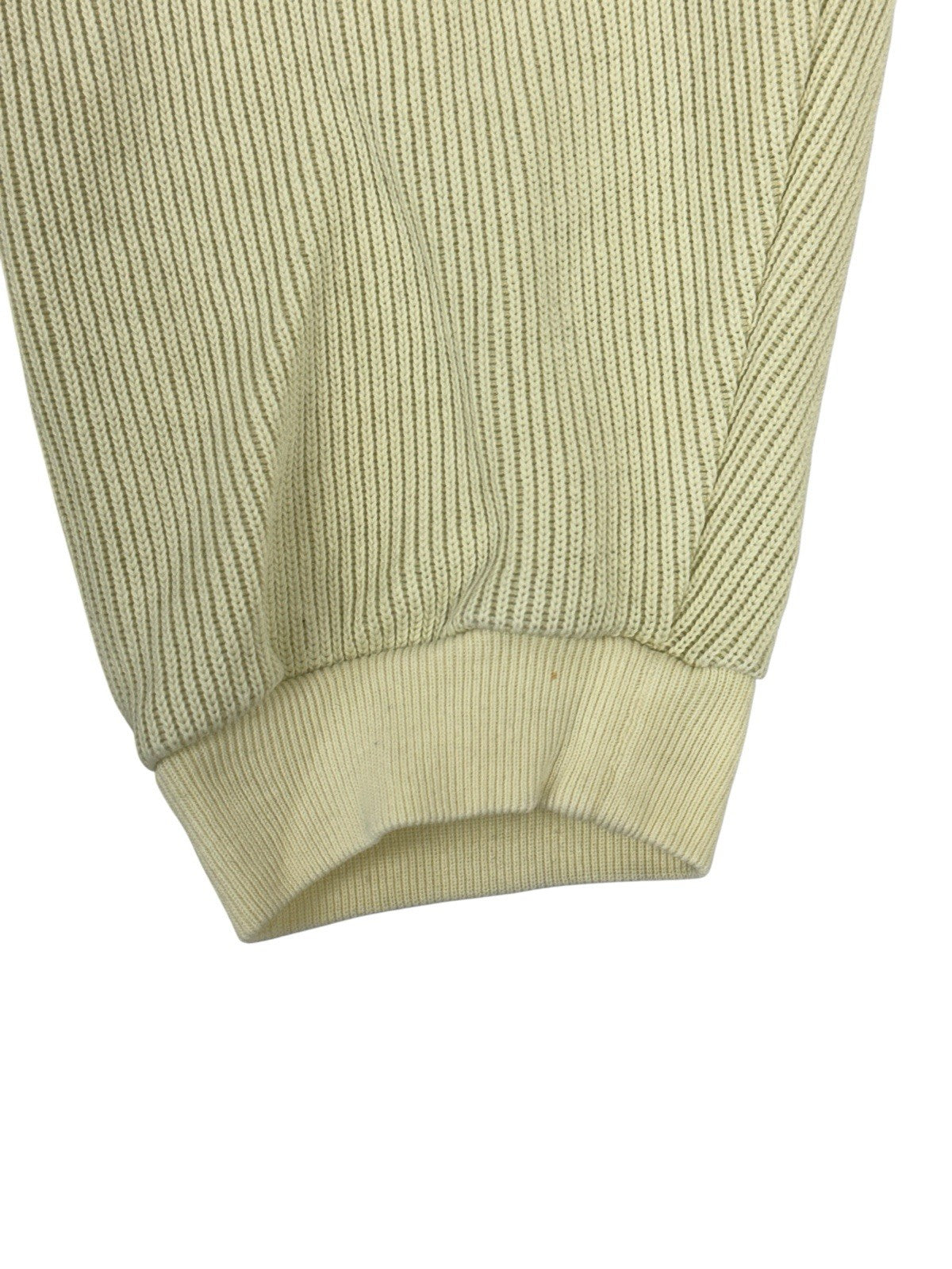 Reebok Retro Cream 1/4 Zip Knit Jumper Medium