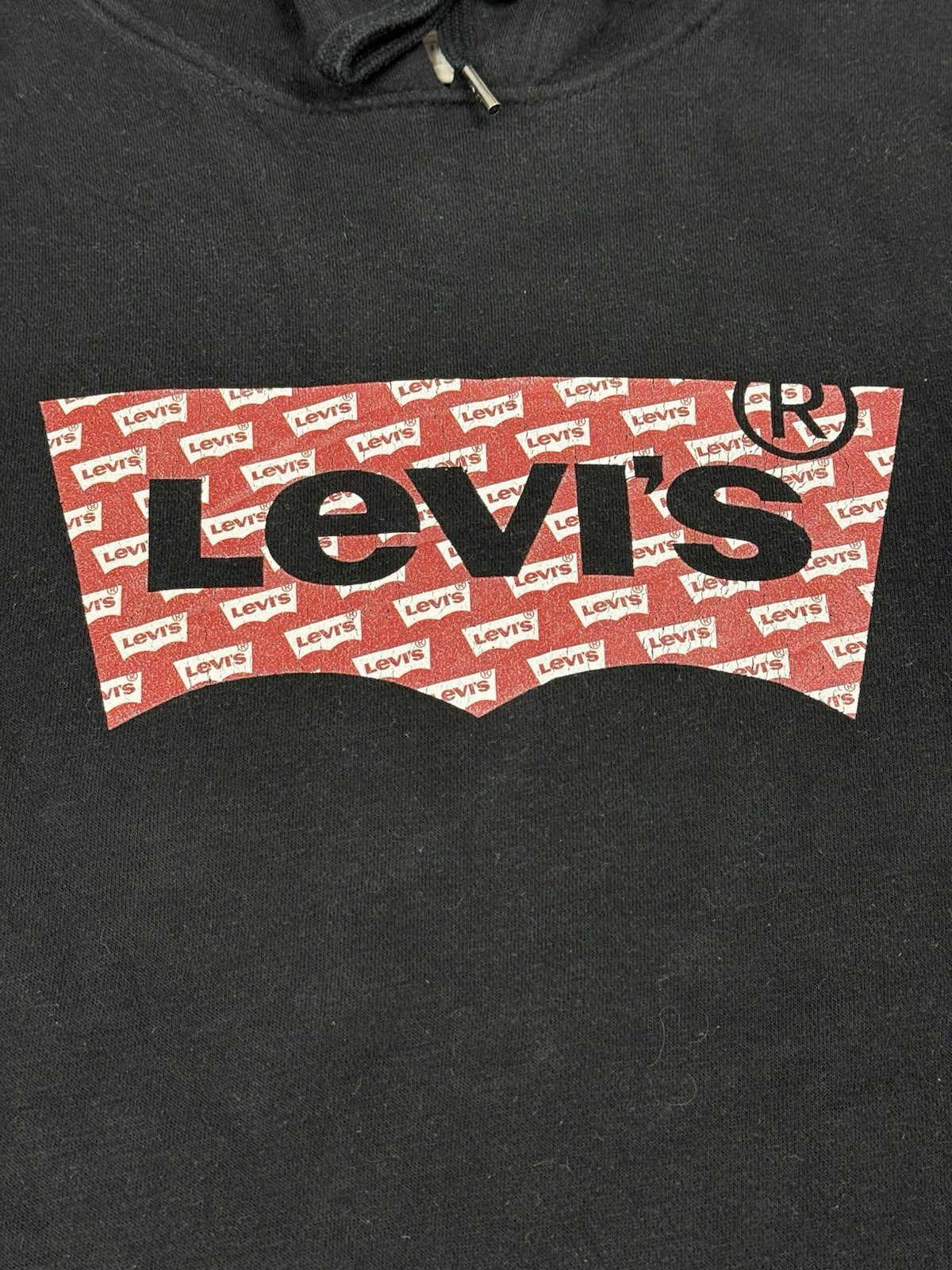 Levi's Black Batwing Print Hoodie Small