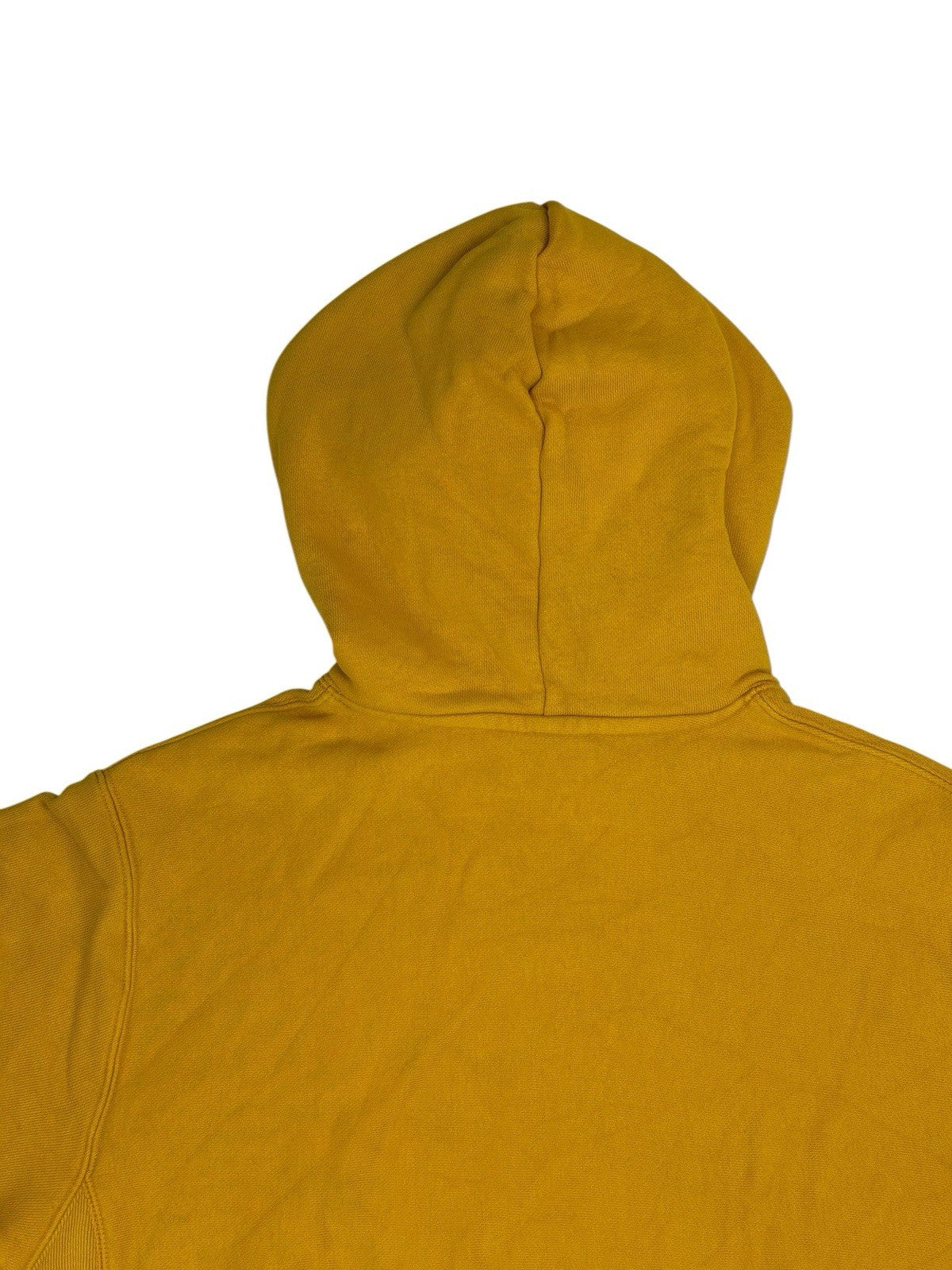 Champion Yellow Reverse Weave Heavyweight Hoodie Medium