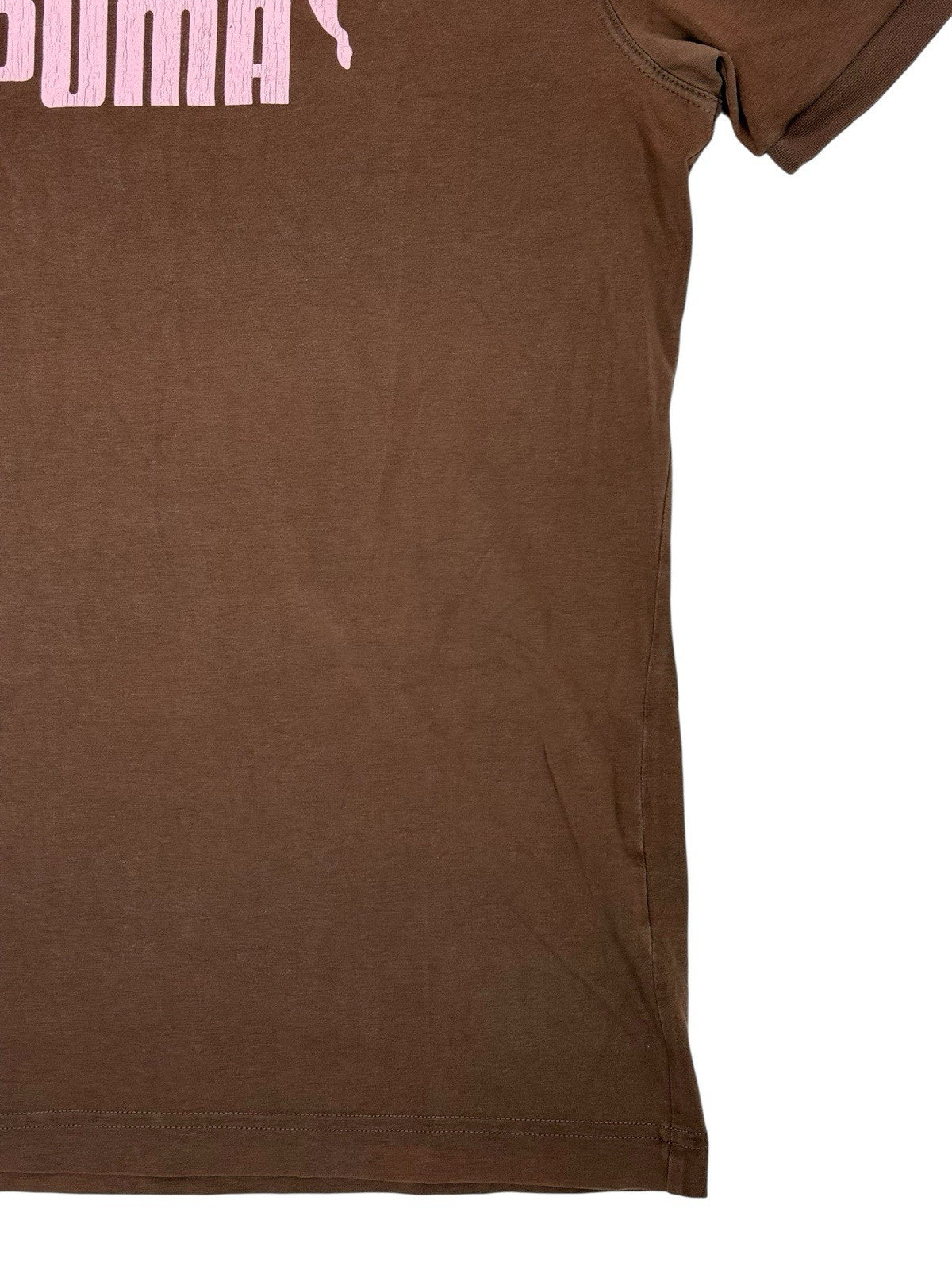 Puma Brown Cotton Blend Top Medium