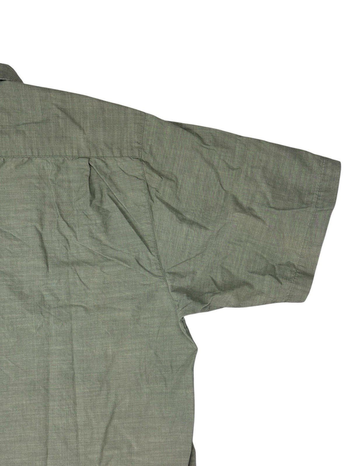 Wrangler Green Short Sleeve Button Up Top XL