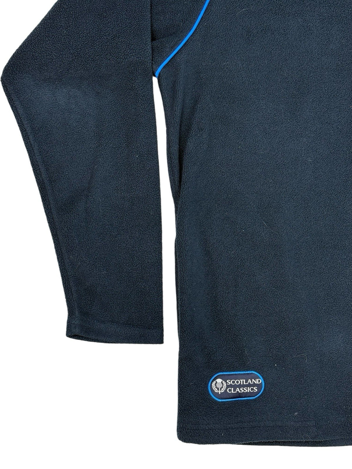 Scotland Classics Blue 1/4 Zip Fleece Jumper Large