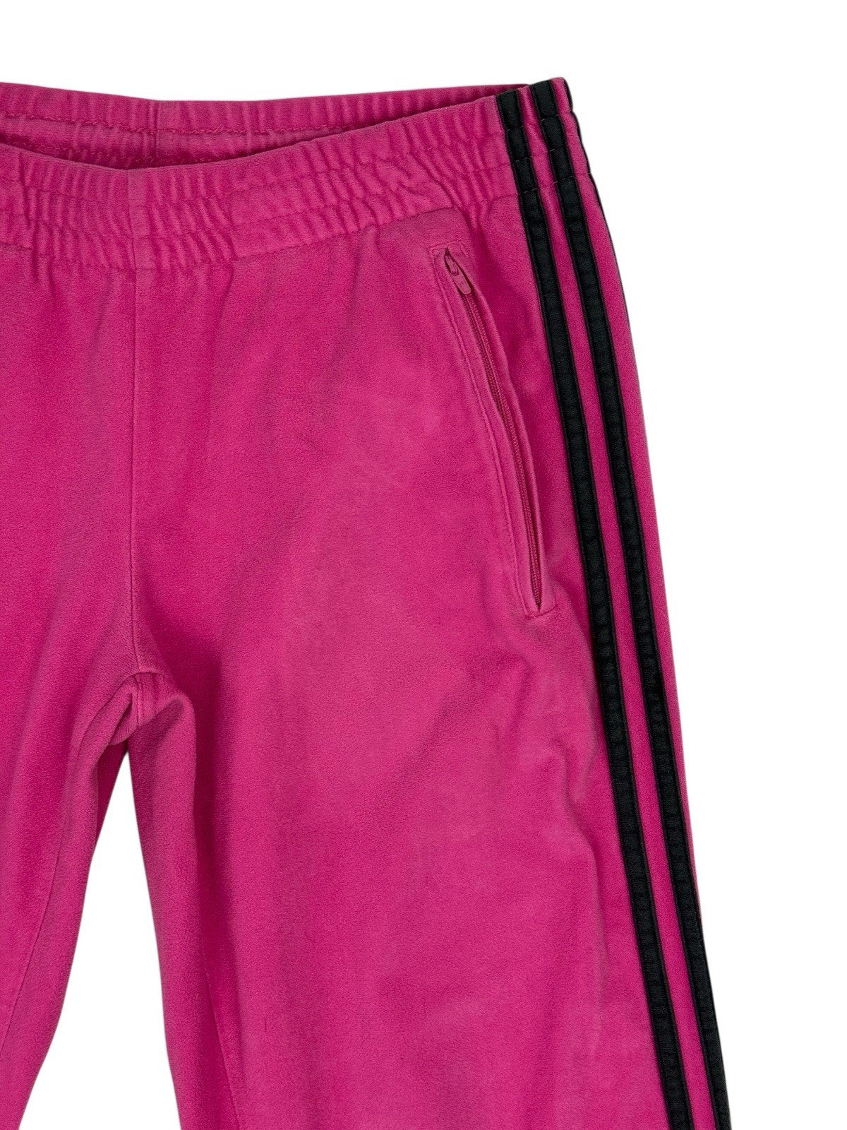 Adidas Pink Velour Retro Tack Pants Size 12