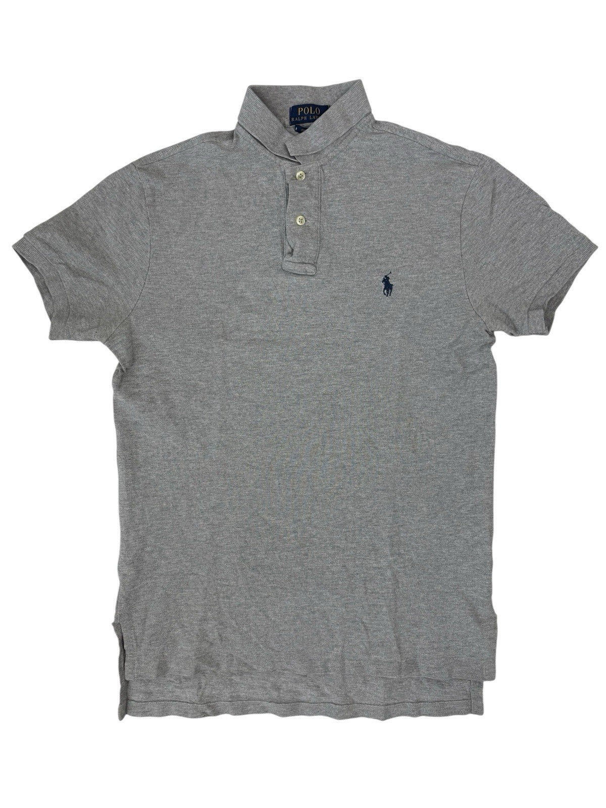 Polo Ralph Lauren Grey Custom Fit Polo Top Small