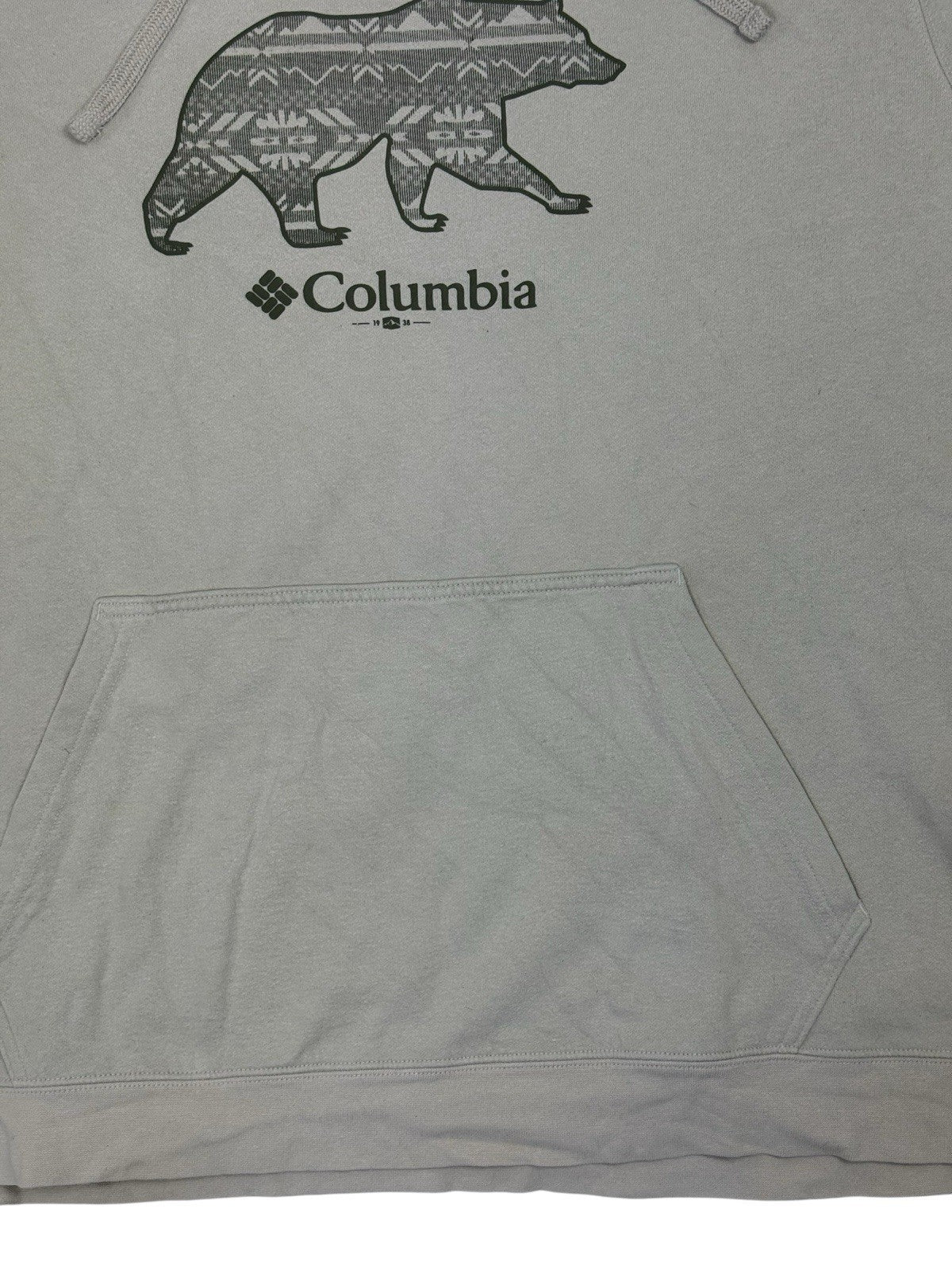 Columbia Beige Bear Hoodie XL