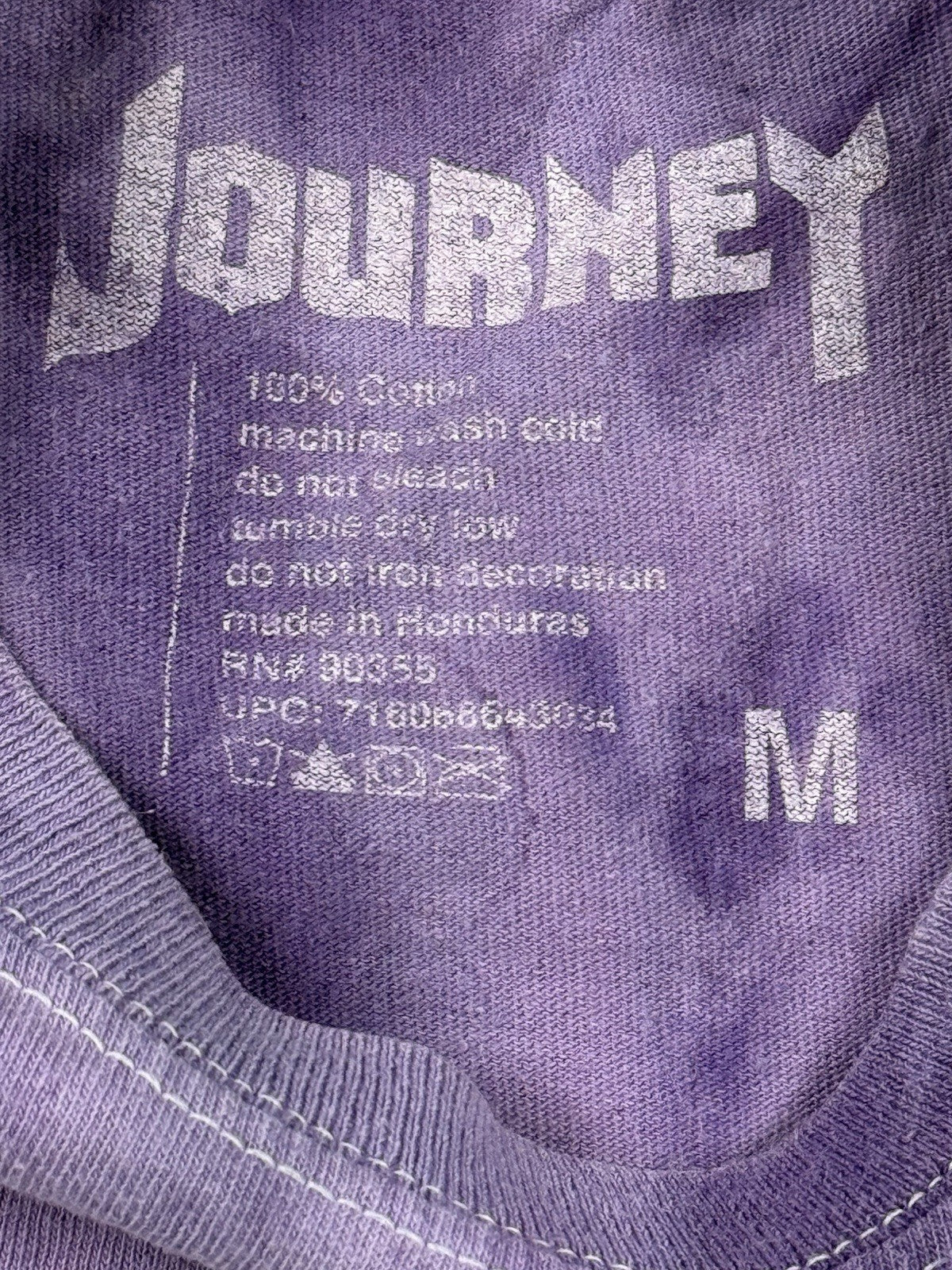 Journey Purple Tie Dye '79 Tour Music Band Top Medium