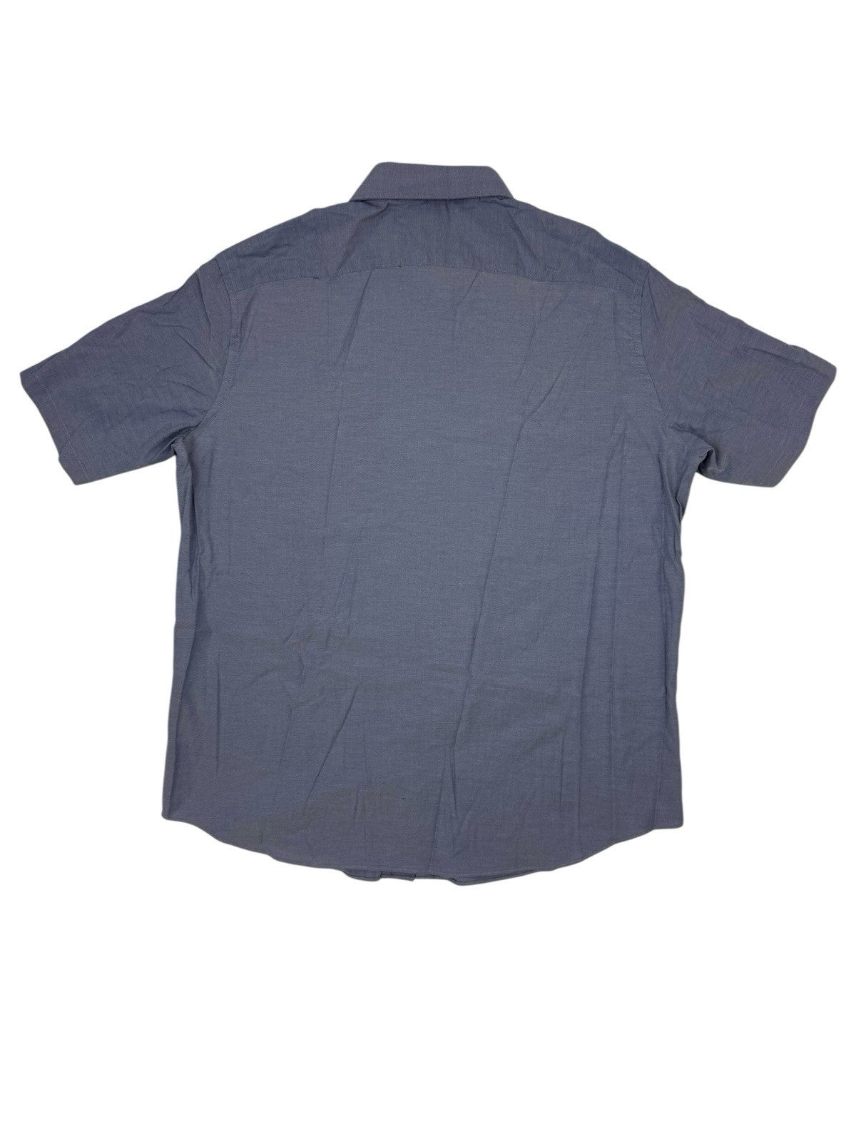 Tommy Hilfiger Blue Regular Fit Short Sleeve Collared Shirt Large