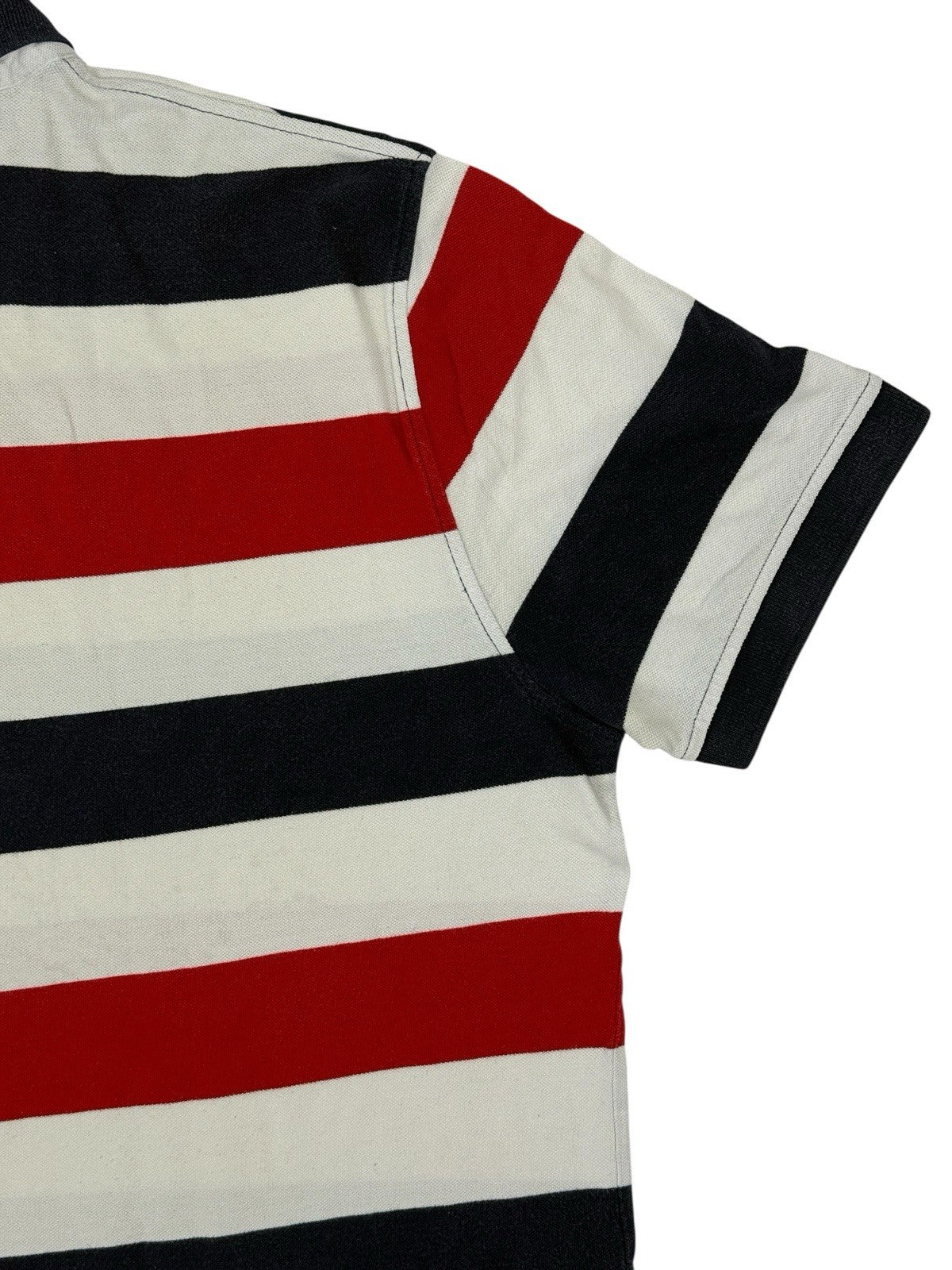 Tommy Hilfiger Retro Multicoloured Striped Polo Top XL