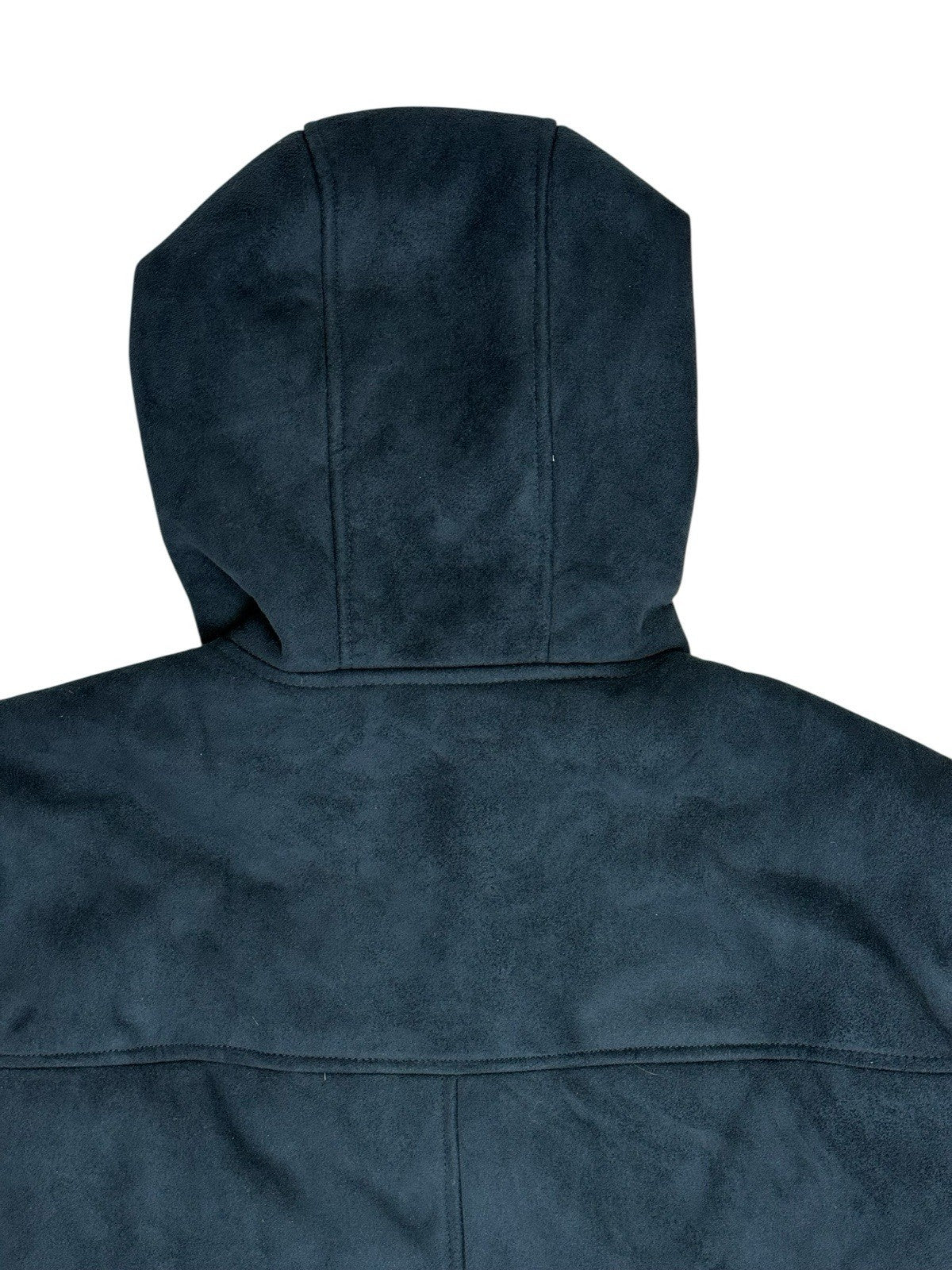 Ben Sherman Blue Lined Suede Coat Large