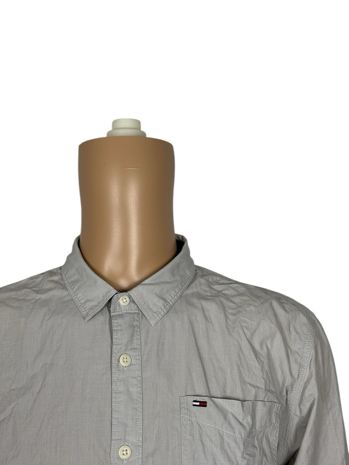 Tommy Hilfiger Grey Cotton Shirt XL
