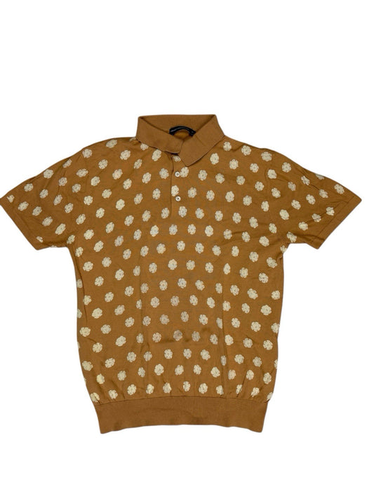 French Connection Brown Polo Top Medium