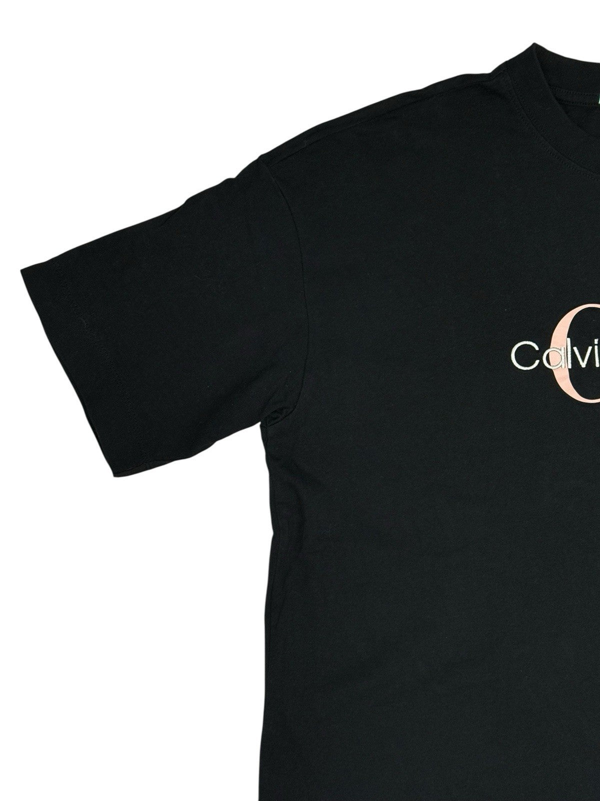 Calvin Klein Black Embroidered Cotton Top XS