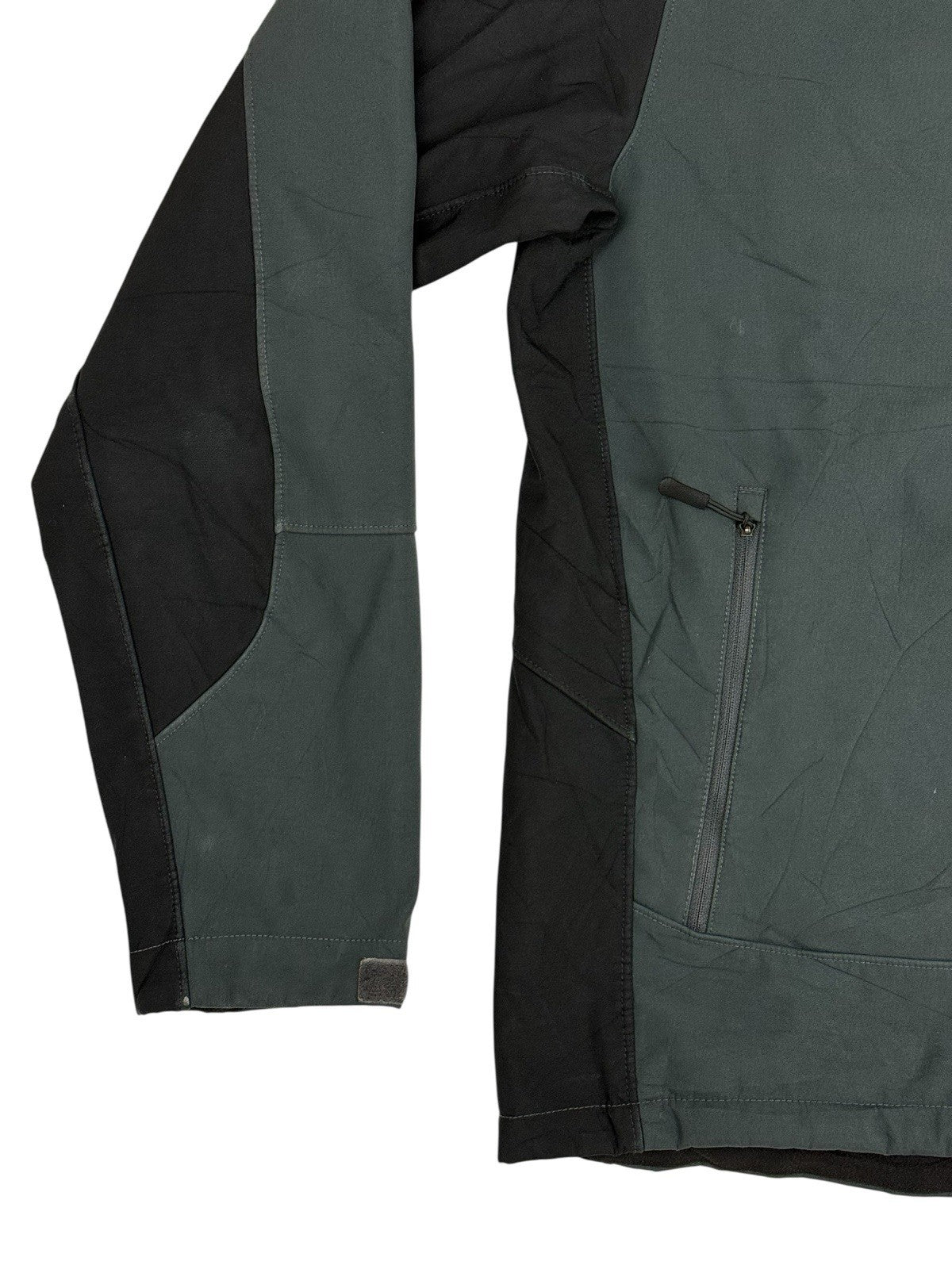 The North Face Grey Zip Softshell Jacket Large