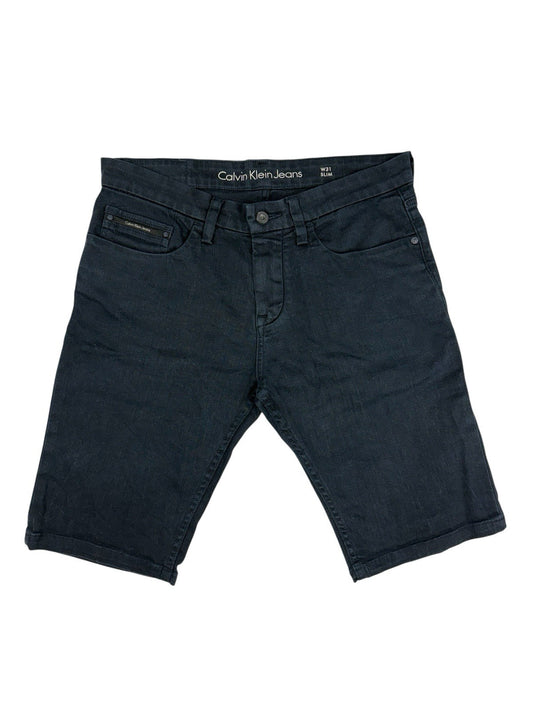 Calvin Klein Blue Denim Slim Fit Shorts 31W