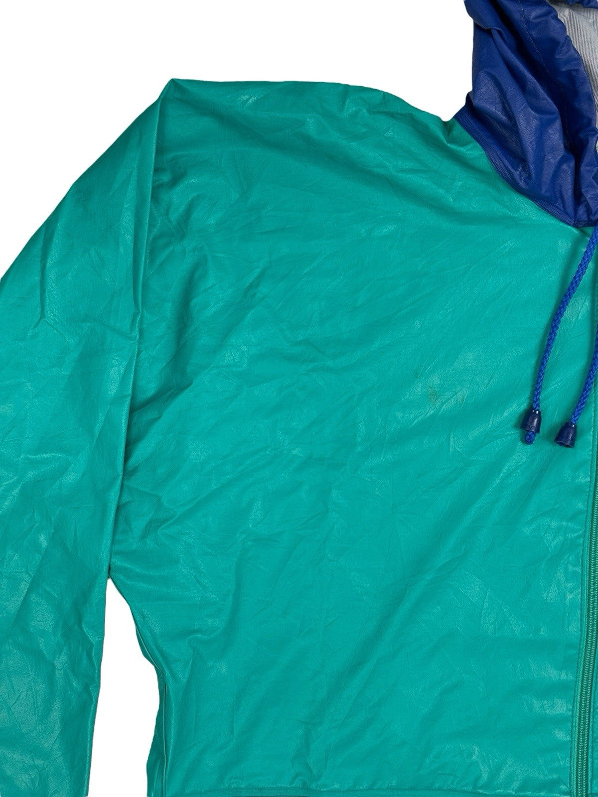 Helly Hansen Green Retro Zip Hooded Track Jacket XS