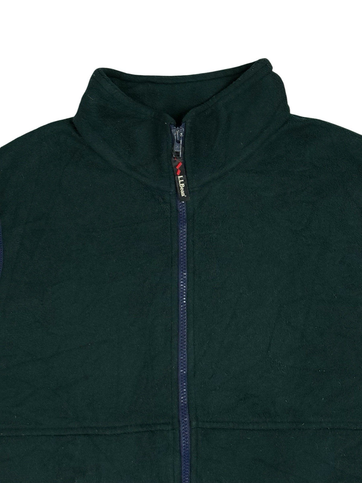 LL Bean Green Micro Pile Fleece Gillet Bodywarmer XL