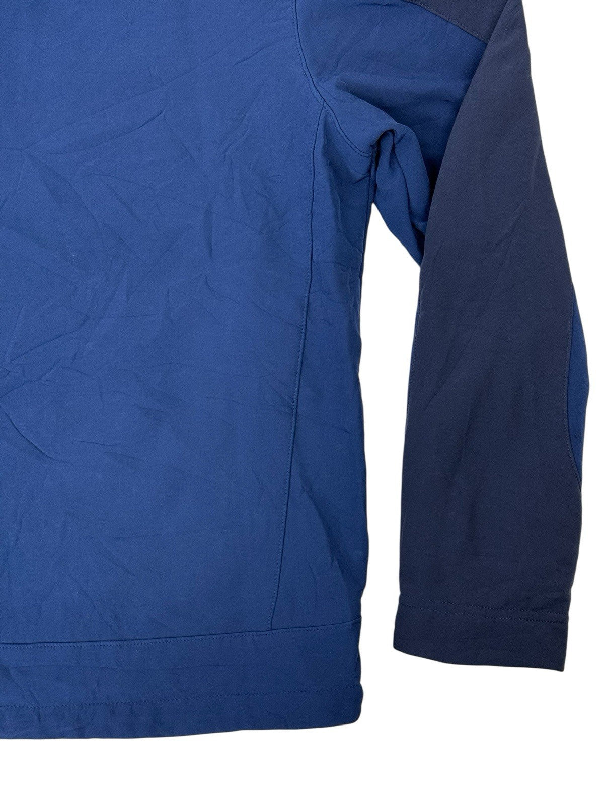 LL Bean Blue Softshell Fleece Jacket Medium