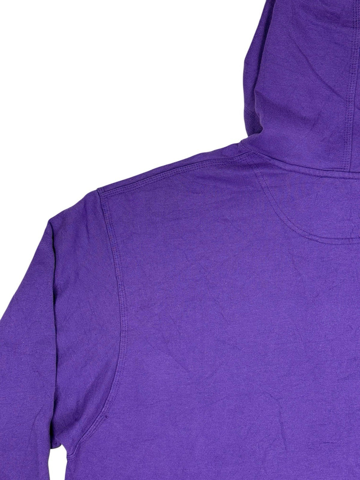 Champion Purple Spell Out Embroidered Hoodie XL