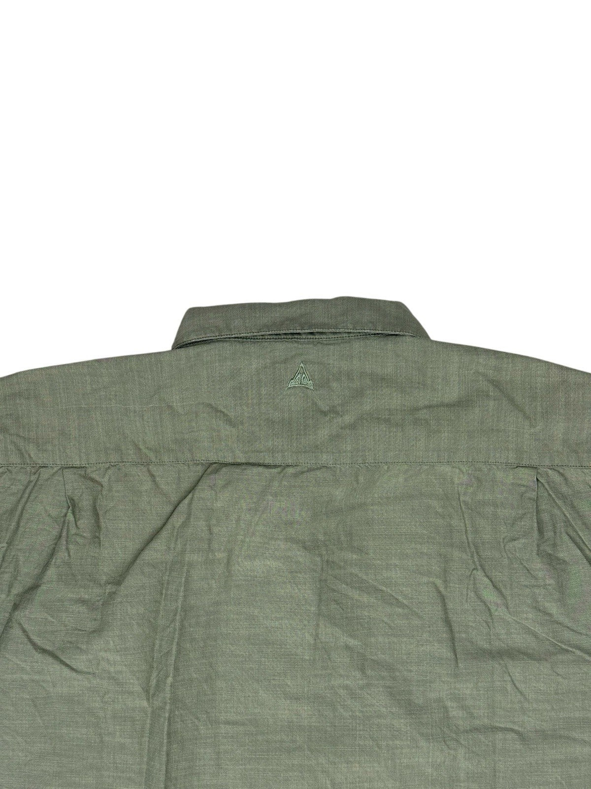 Wrangler Green Short Sleeve Button Up Top XL