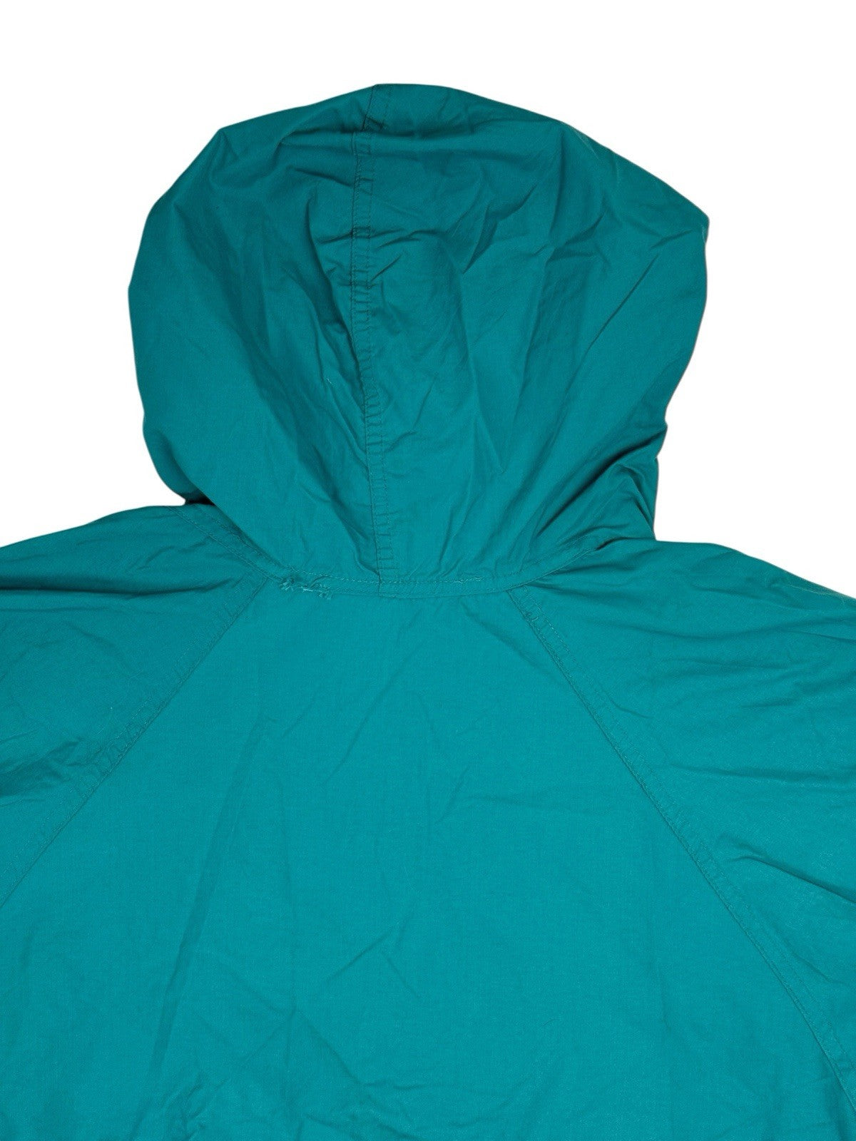 LL Bean Green Retro 1/2 Zip Poncho Medium