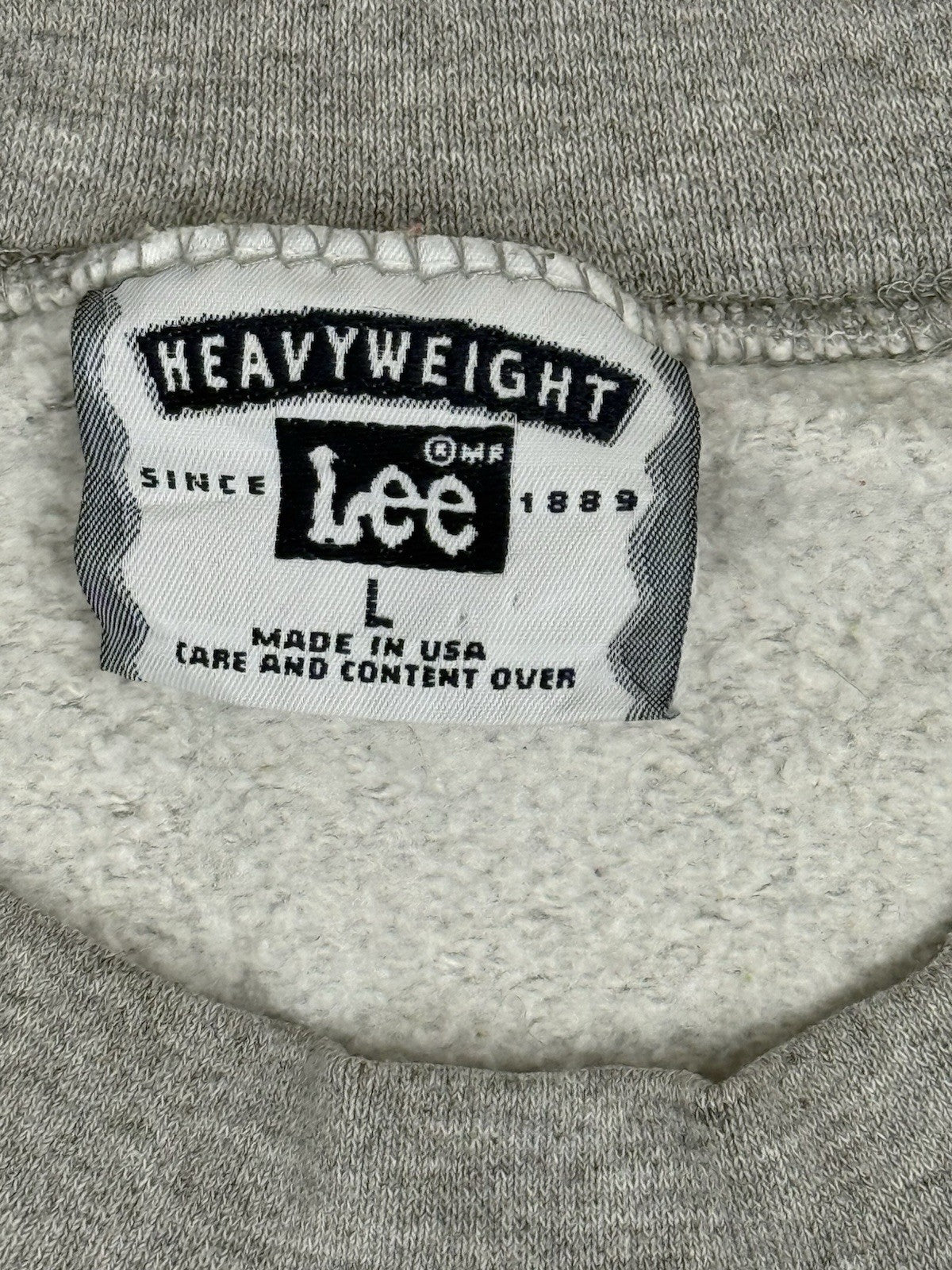Lee Grey Vintage Heavyweight Goodhart Michigan Jumper Large