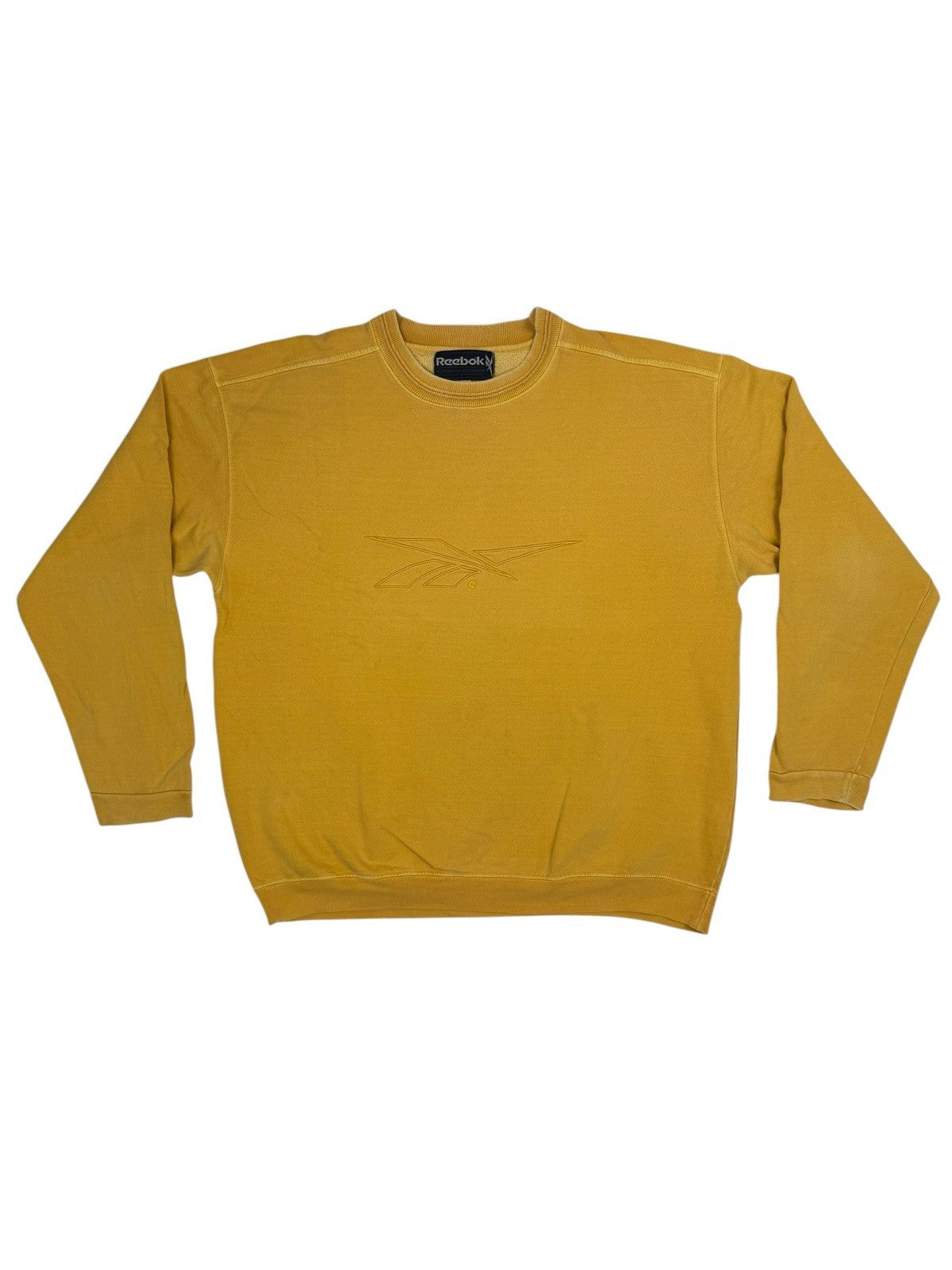 Reebok Vintage Yellow Embroidered Jumper XL