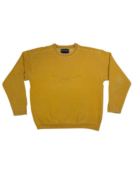 Reebok Vintage Yellow Embroidered Jumper XL