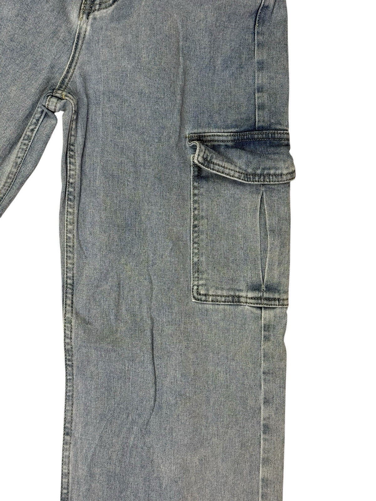 Redial Blue Loose Fit Cargo Jeans Size 8