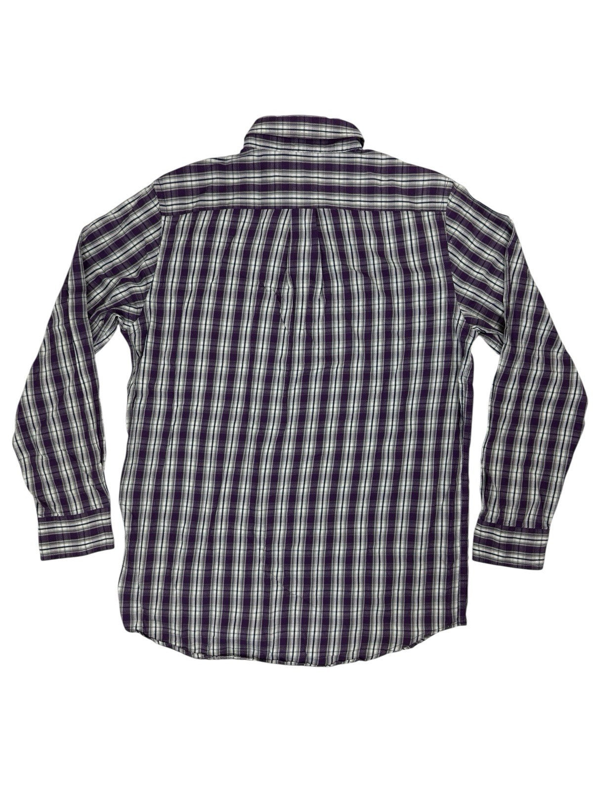 Chaps Purple Plaid Cotton Shirt Small