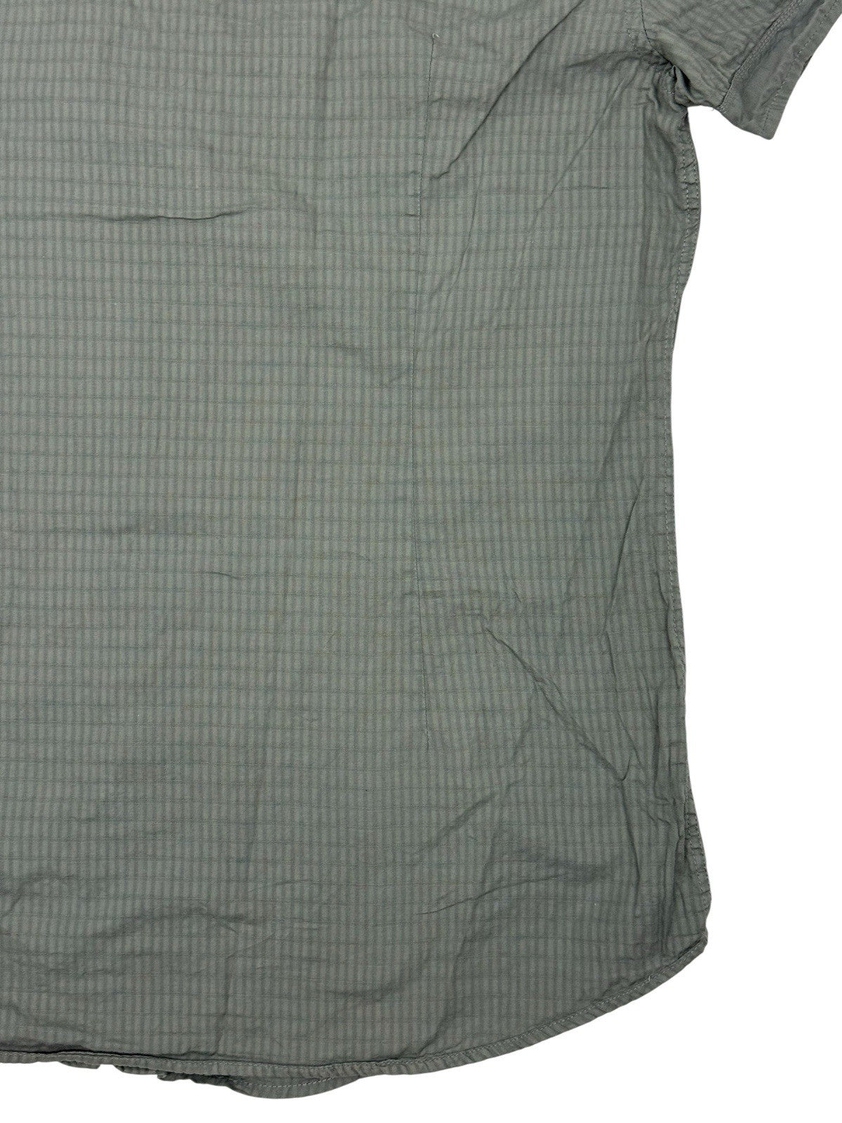 GUESS Green Embroidered One World Collared Shirt Large