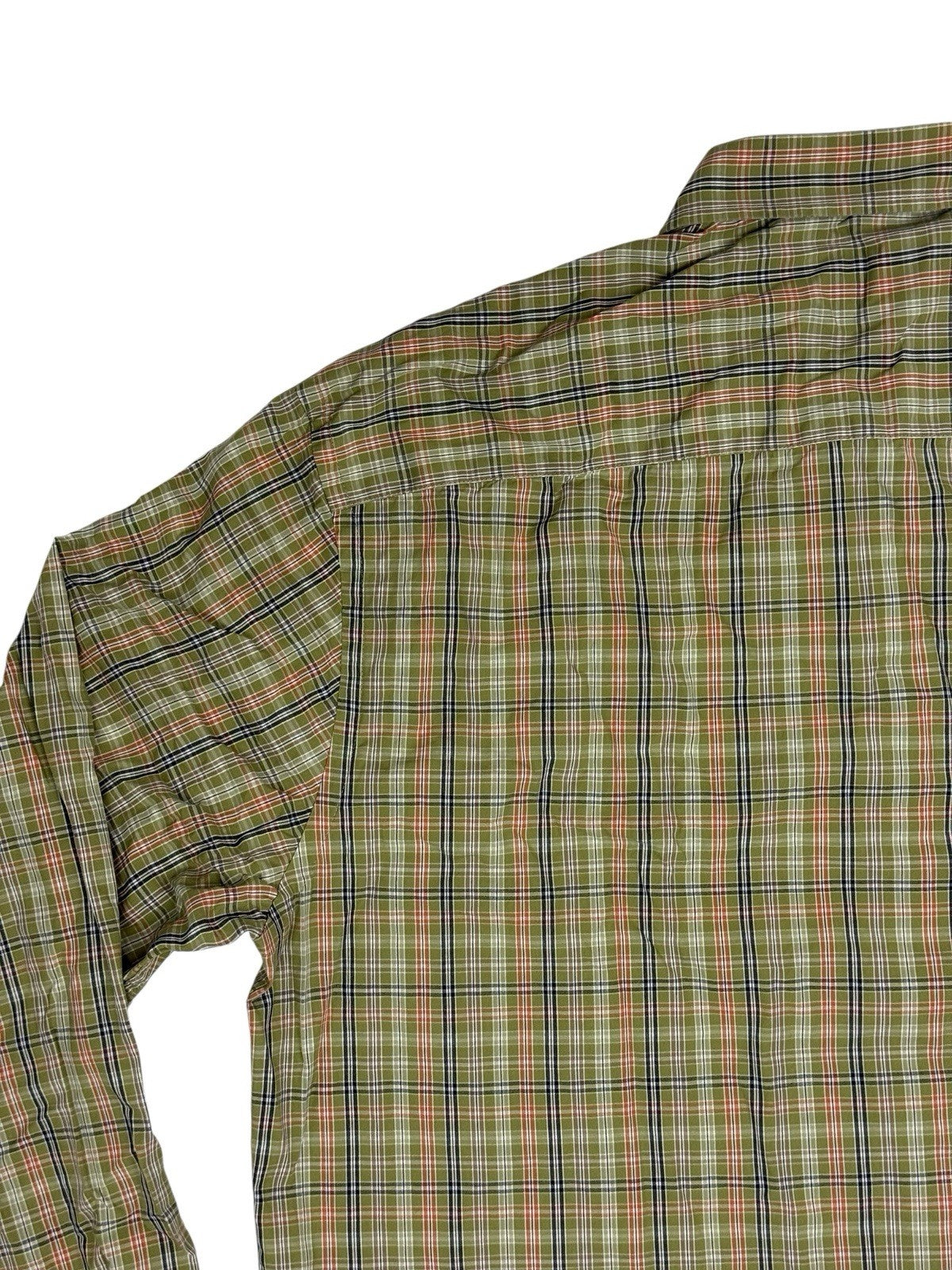 Dockers Green Plaid Collared Shirt XL