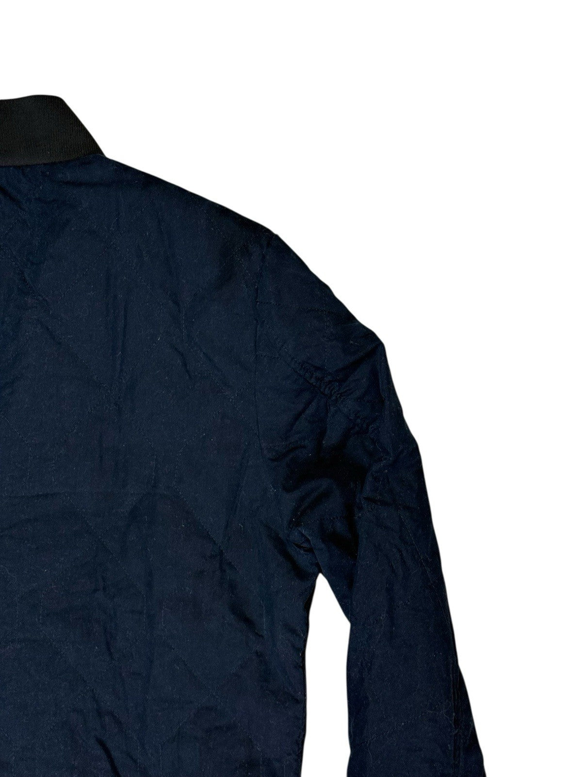 G Start Raw Blue Quilted Zip Bomber Jacket Medium