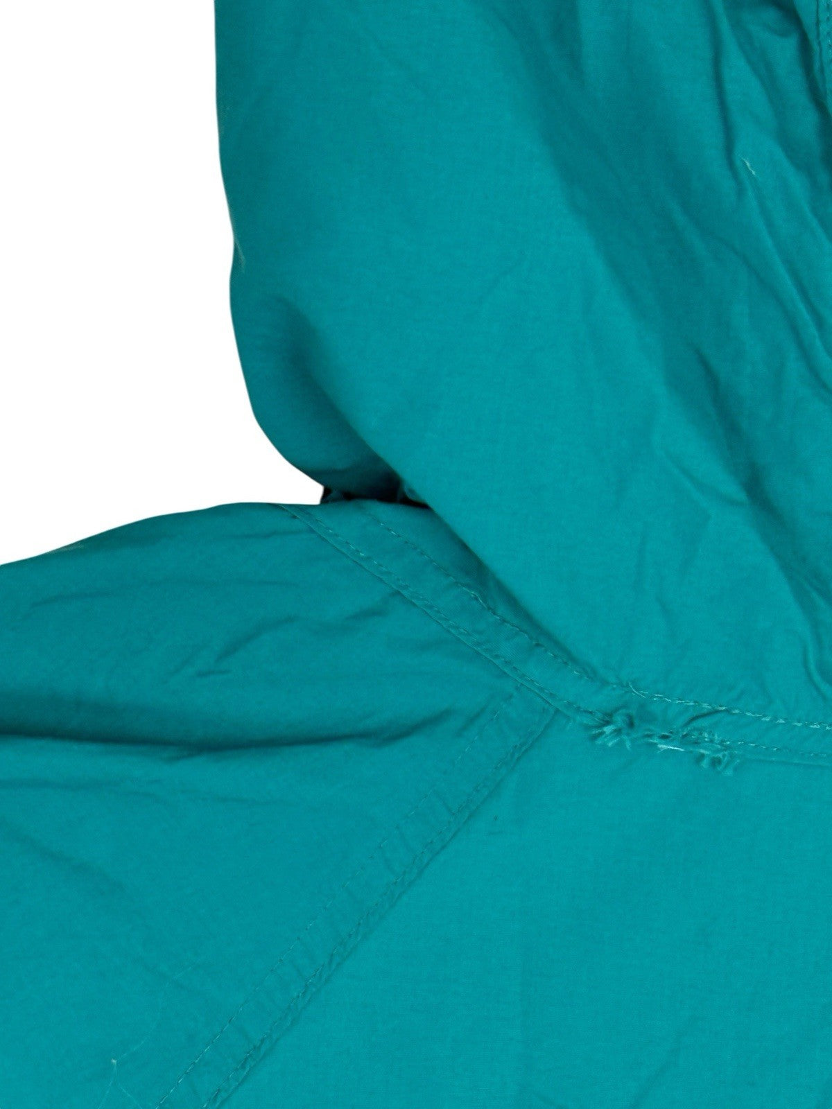 LL Bean Green Retro 1/2 Zip Poncho Medium