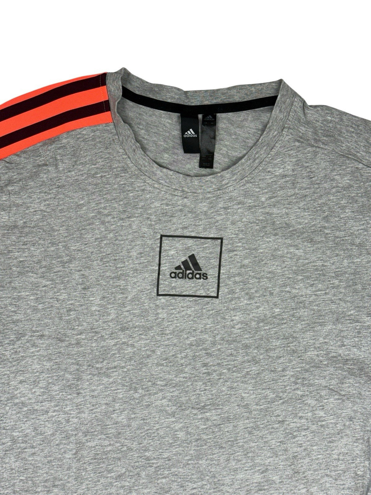 Adidas Grey 3S Tape Top Large