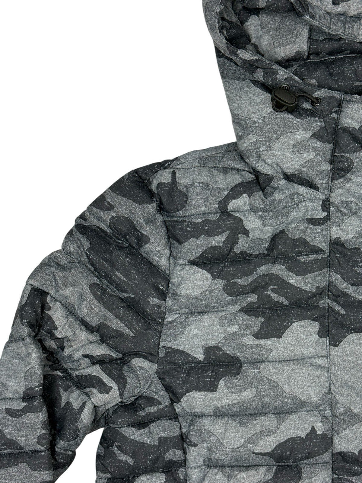 Superdry Grey Camo Fuji Puffer Jacket Medium