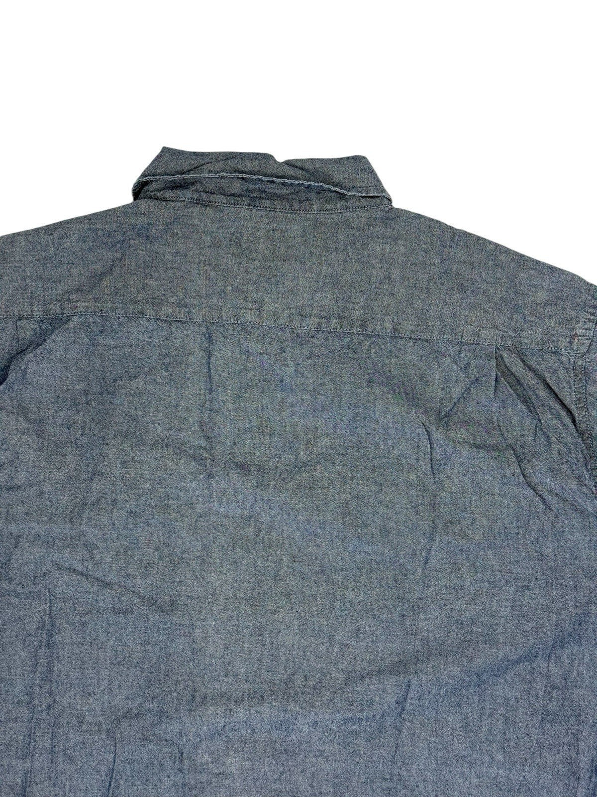 Wrangler Blue Cotton Collared Short Sleeve Shirt 2XL