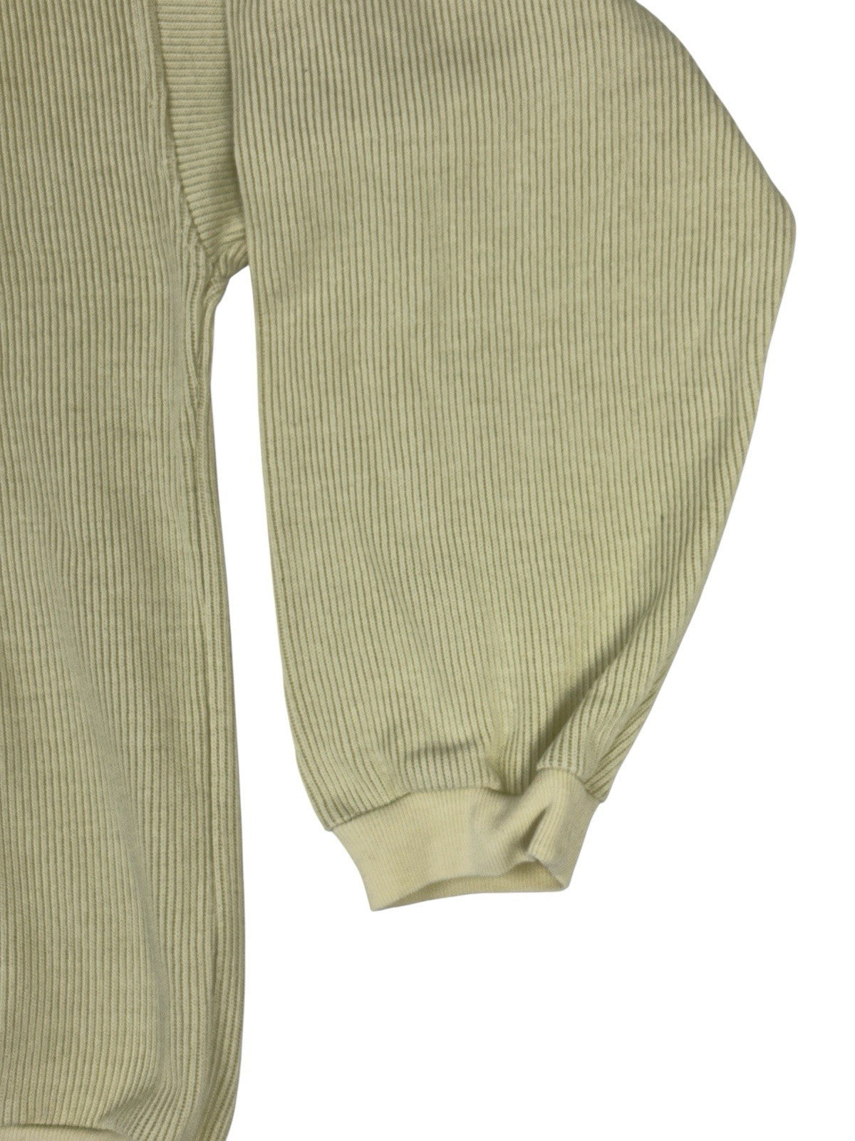 Reebok Retro Cream 1/4 Zip Knit Jumper Medium