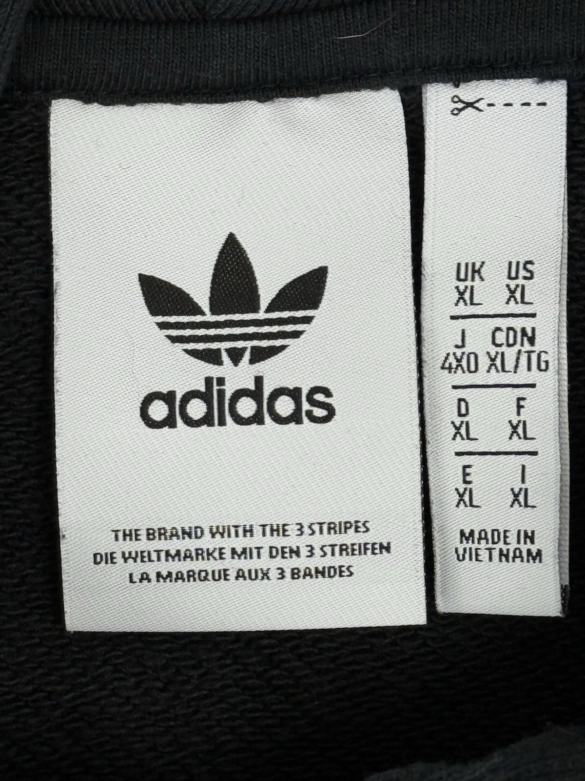 Adidas Black RYZ Full Zip Hoodie XL