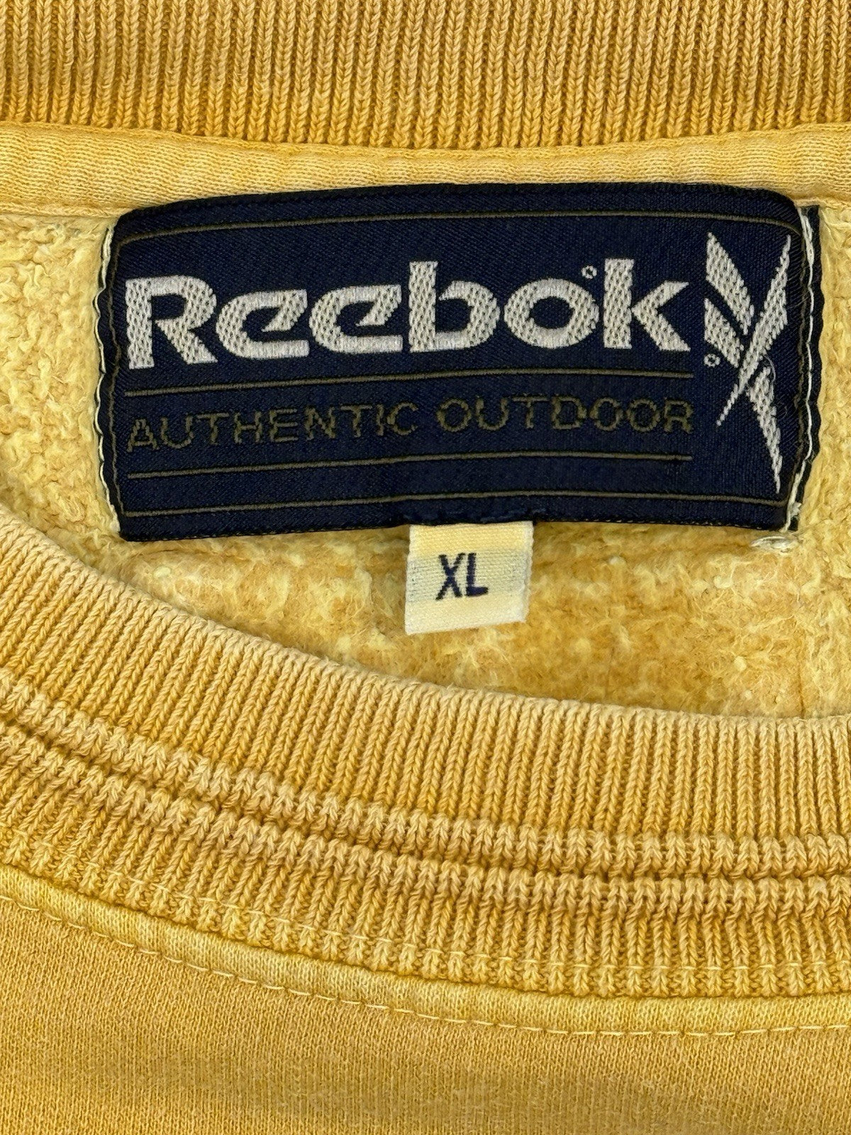 Reebok Vintage Yellow Embroidered Jumper XL
