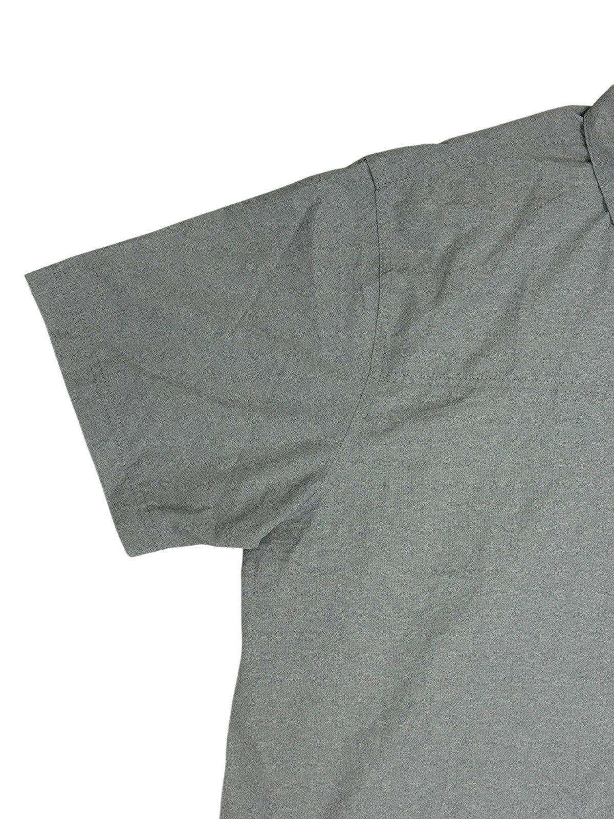 Wrangler Outdoor Grey Regular Fit Short Sleeve Collared Shirt XL