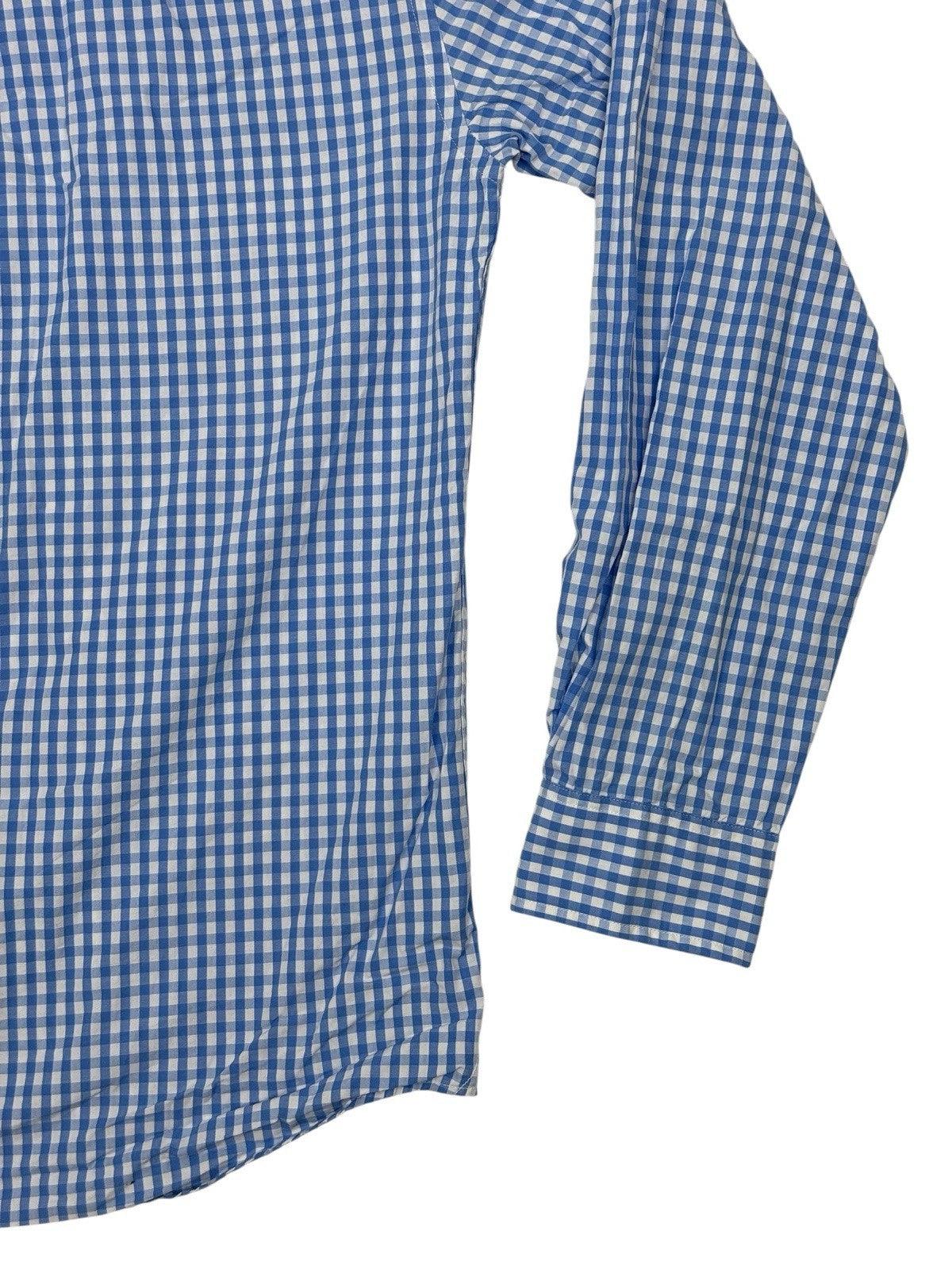 Tommy Hilfiger Blue Check Classic Fit Collared Shirt Large