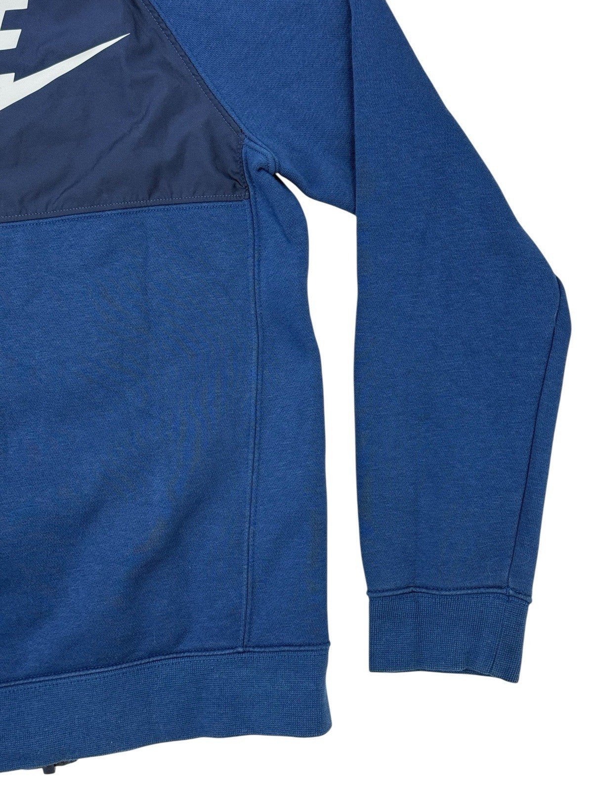 Nike Blue Zip Hooded Jacket Size Youth Medium