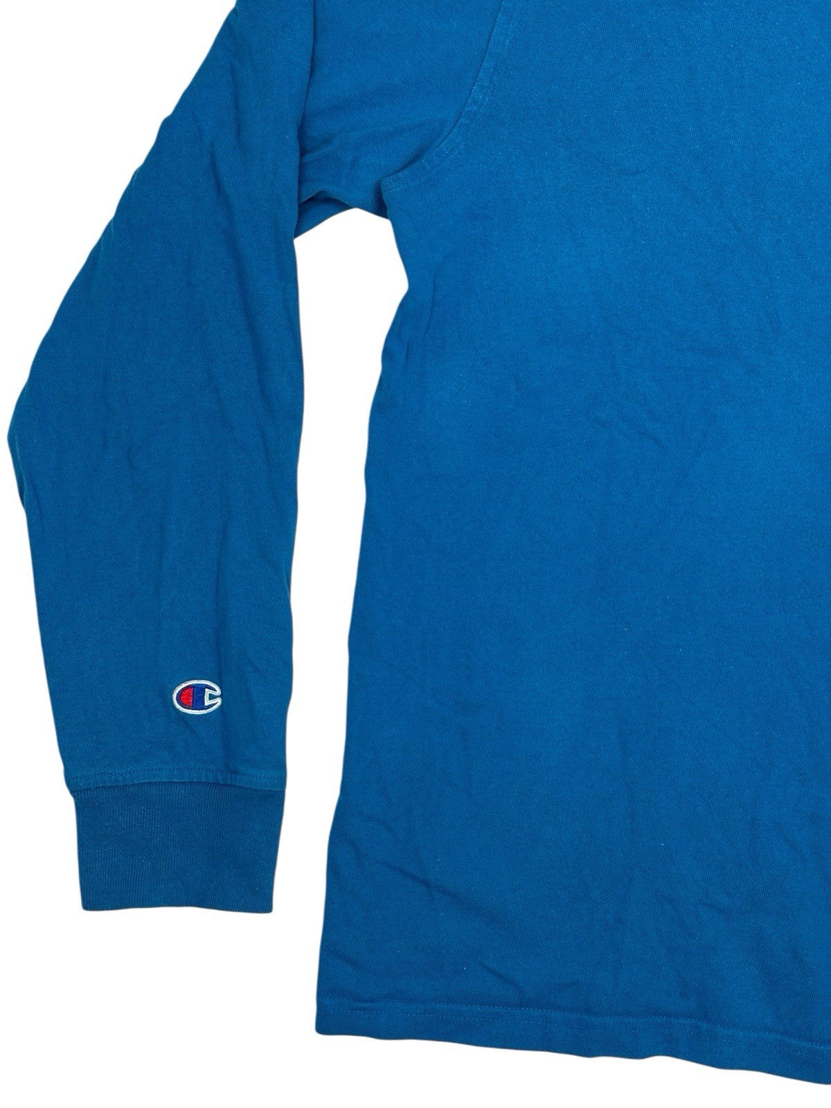 Champion Blue Printed Hoodie Large