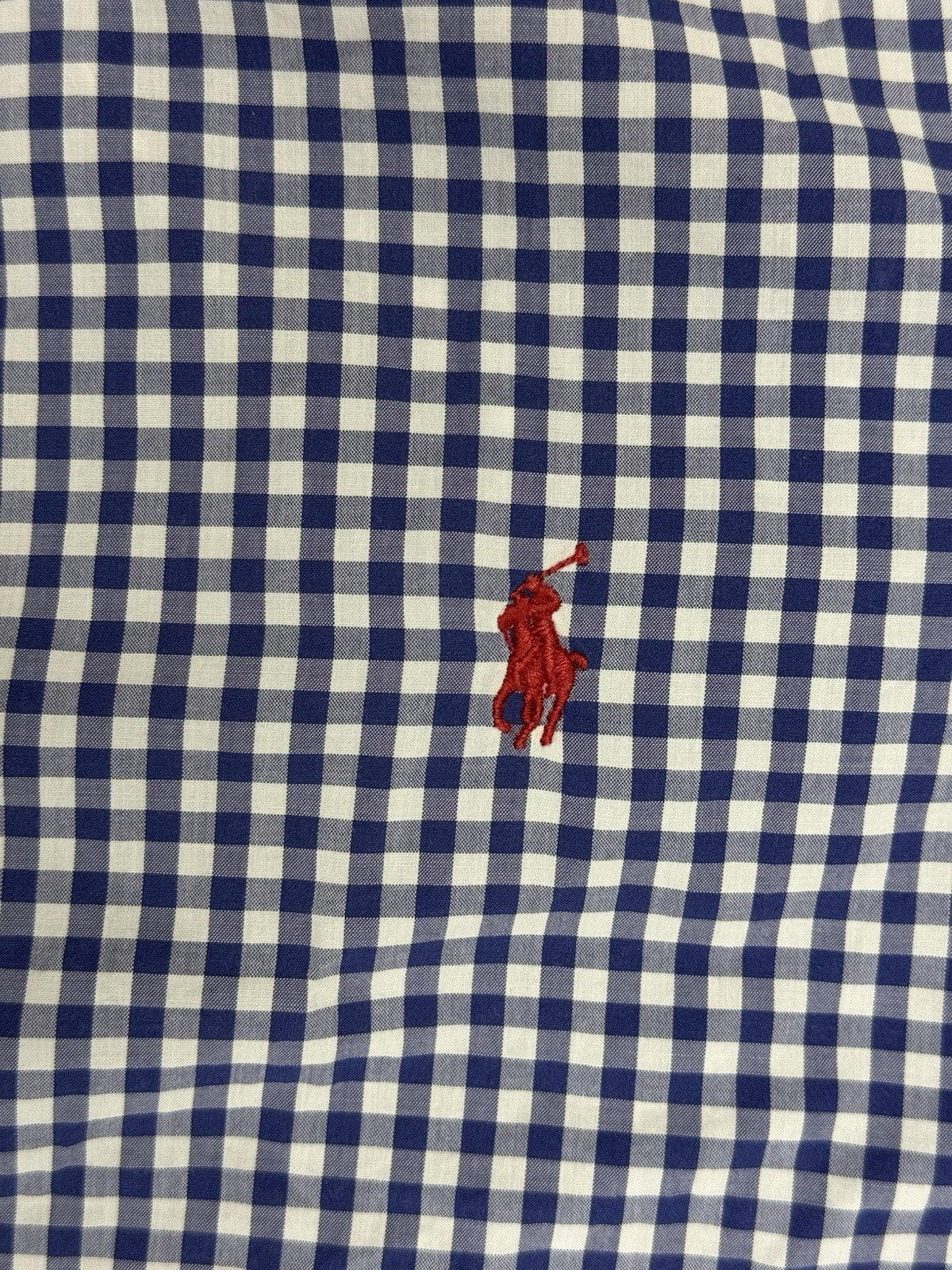 Polo Ralph Lauren Blue Check Shirt Custom Fit Large